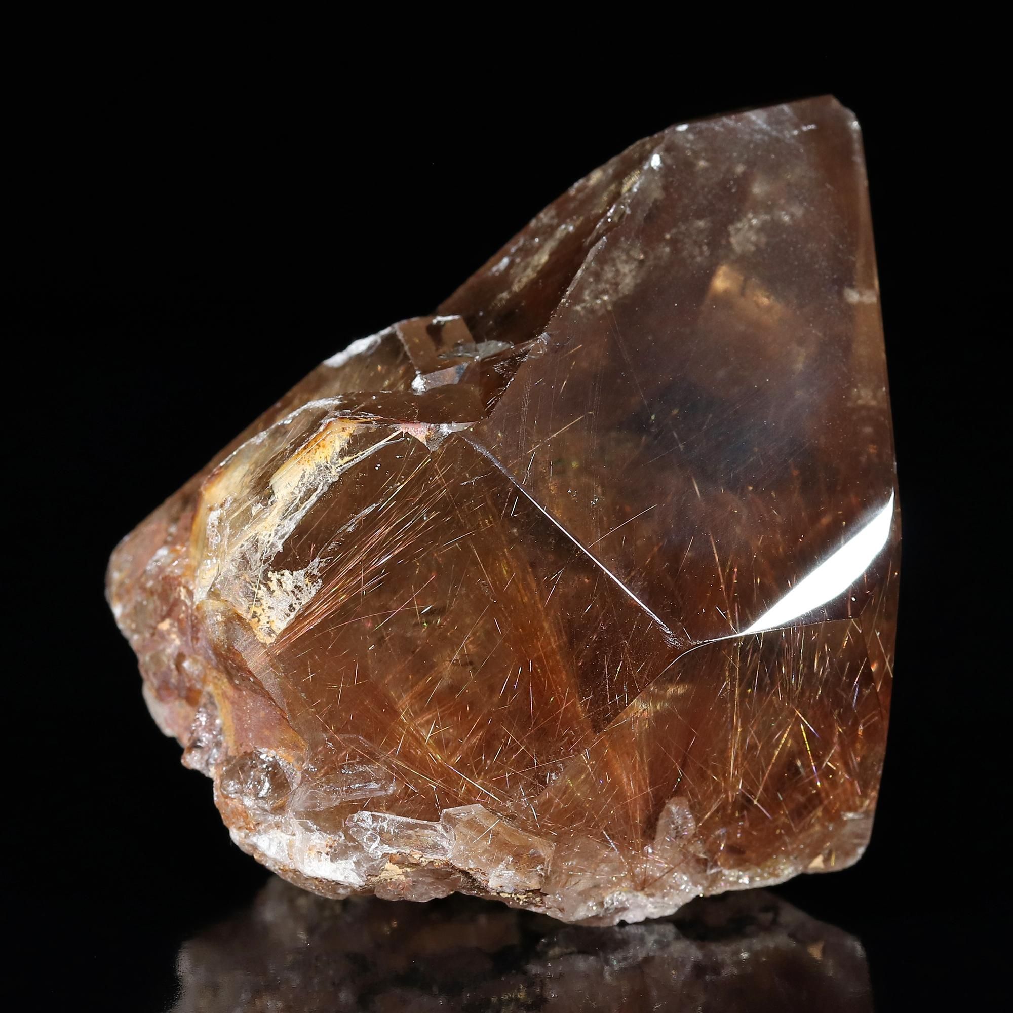 高品質　ルチルクォーツ ポリッシュポイント 磨き石　置物　証明書付 高品質 ルチルクォーツ ポリッシュポイント 磨き石 置物 証明