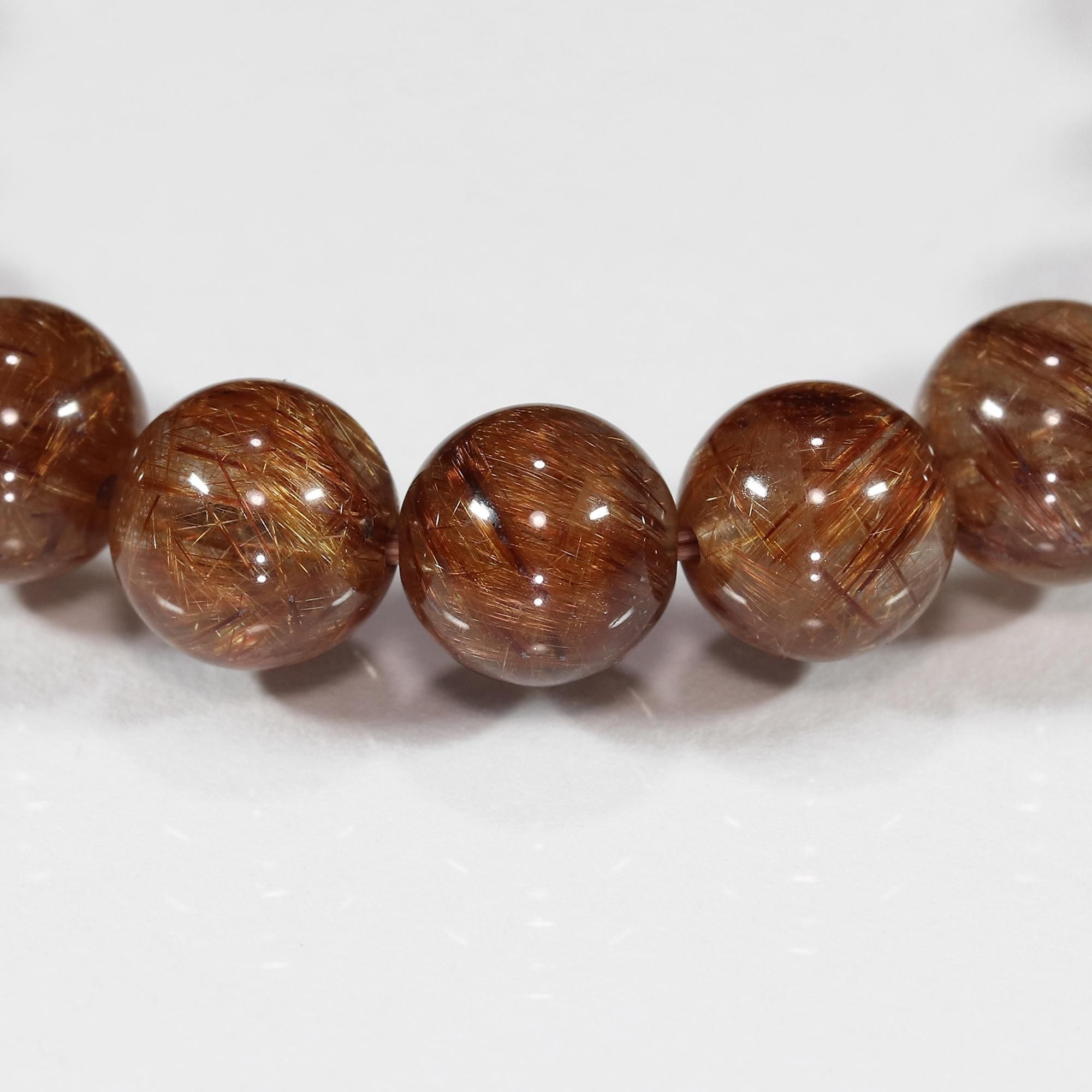 高品質】タイガールチルクォーツ 8.5mm玉 ブレスレット(型番tg1095