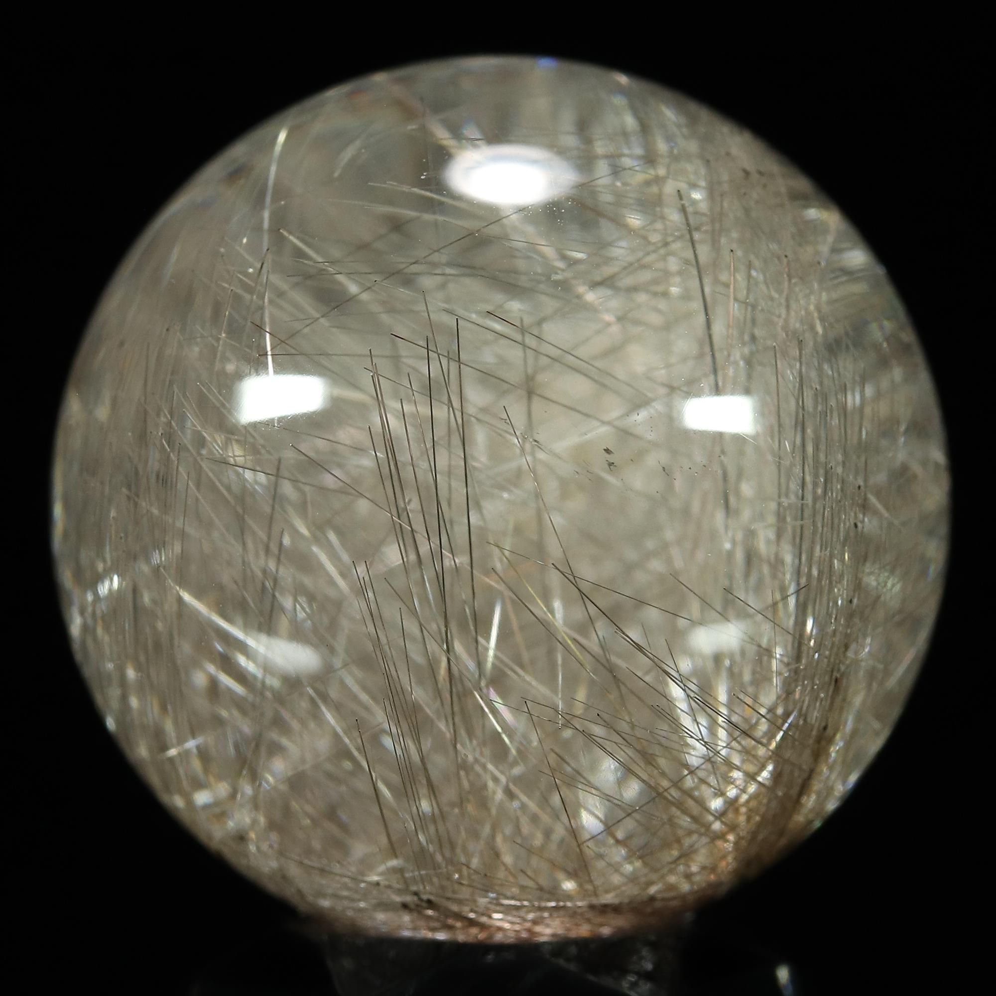 超美宝☆激煌 六角柱☆極上別格品☆プラチナ シルバー ルチルインクォーツ 天然石 超希少な白銀のシルバールチル/格子状に成長したルチル】格子状