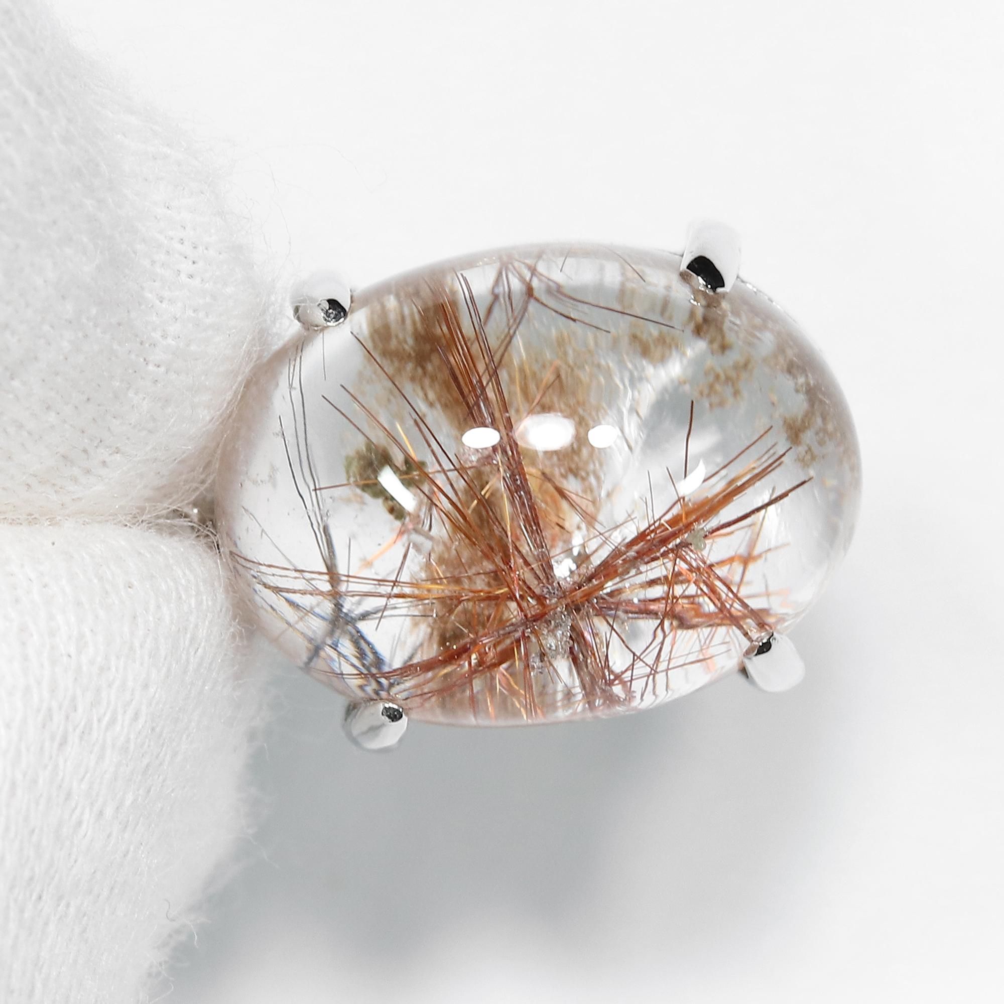 珍品】オレンジレッドスターバーストルチル&ブラックスター