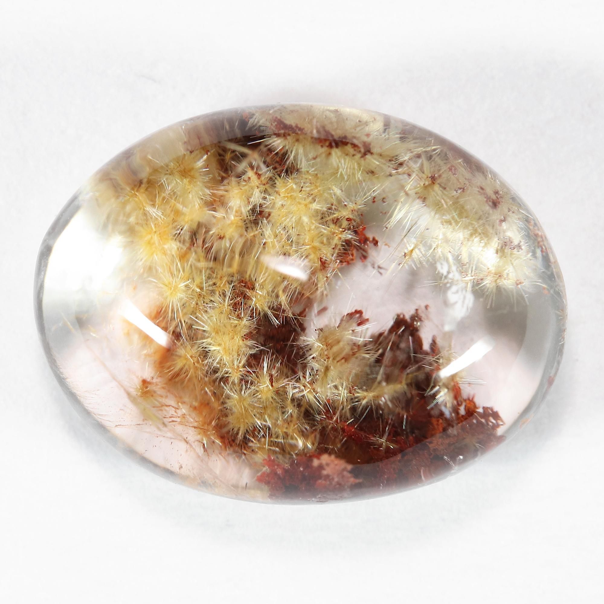 ルチルクォーツカボション ルチルクォーツ 【和名・針水晶｜産地・ブラジル】 ラウンド