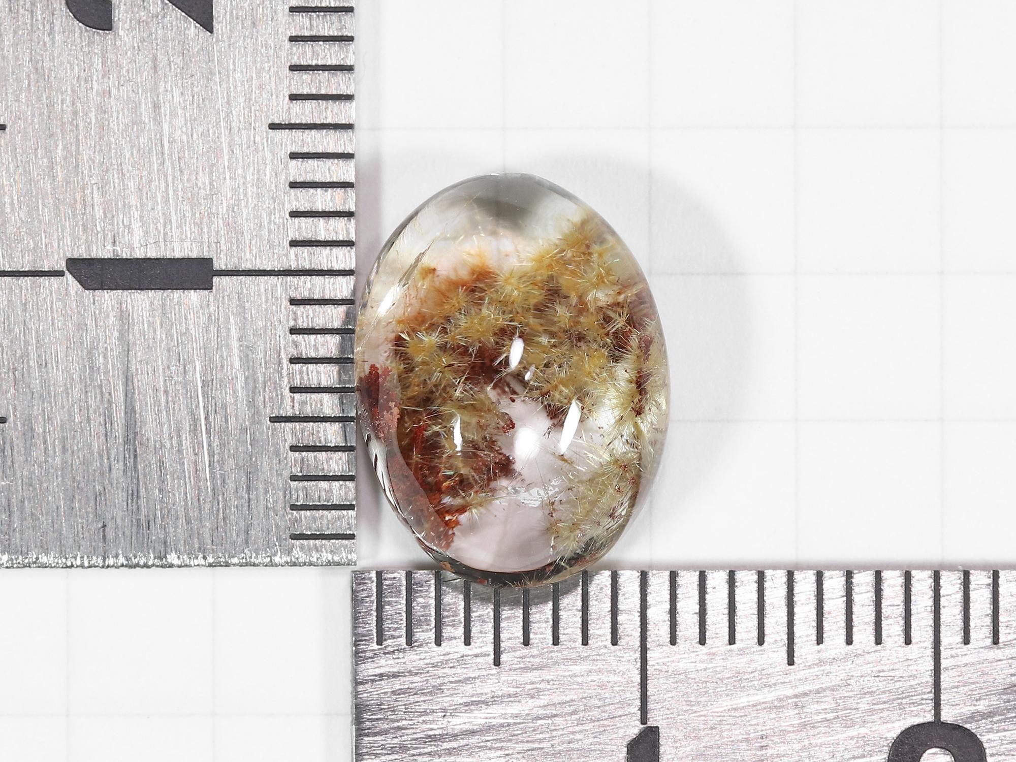 ルチルクォーツカボション 楽天市場】ルチルクォーツ カボションカット 大粒リング「ハウ」10K 10