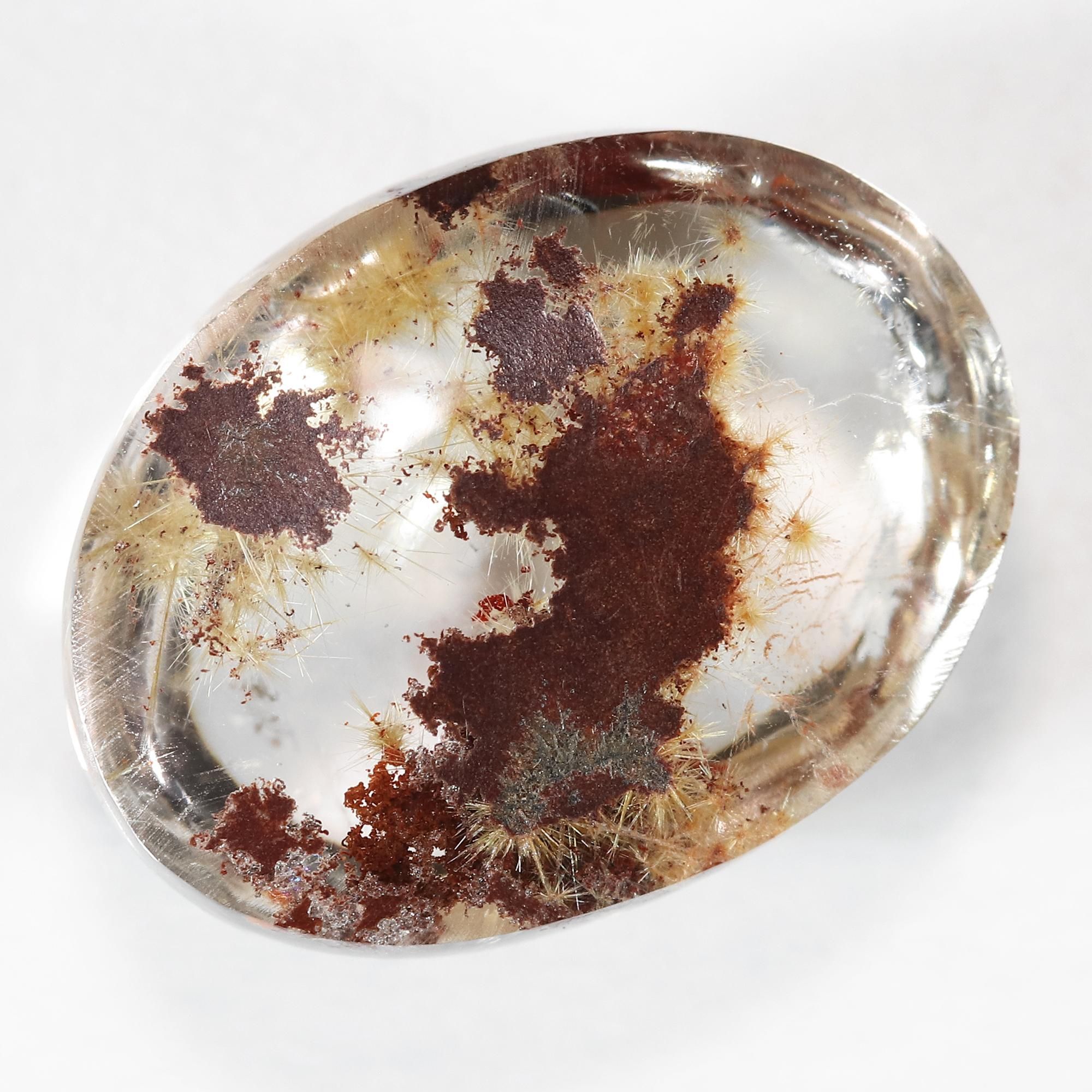 ルチルクォーツカボション ルチルクォーツ 【和名・針水晶｜産地・ブラジル】 ラウンド