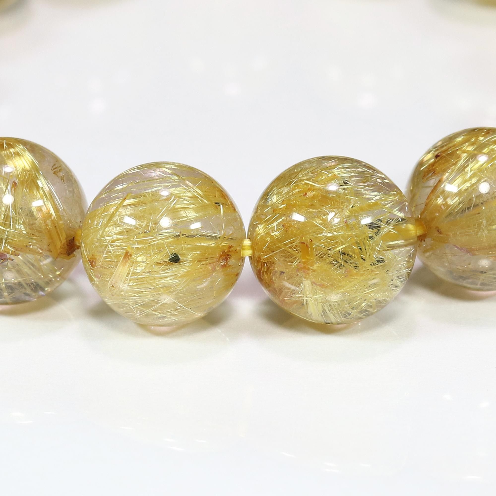 黄金タイチンルチル12.5mm/ルチルクォーツ 黄金タイチンルチル12.5mm/ルチルクォーツ