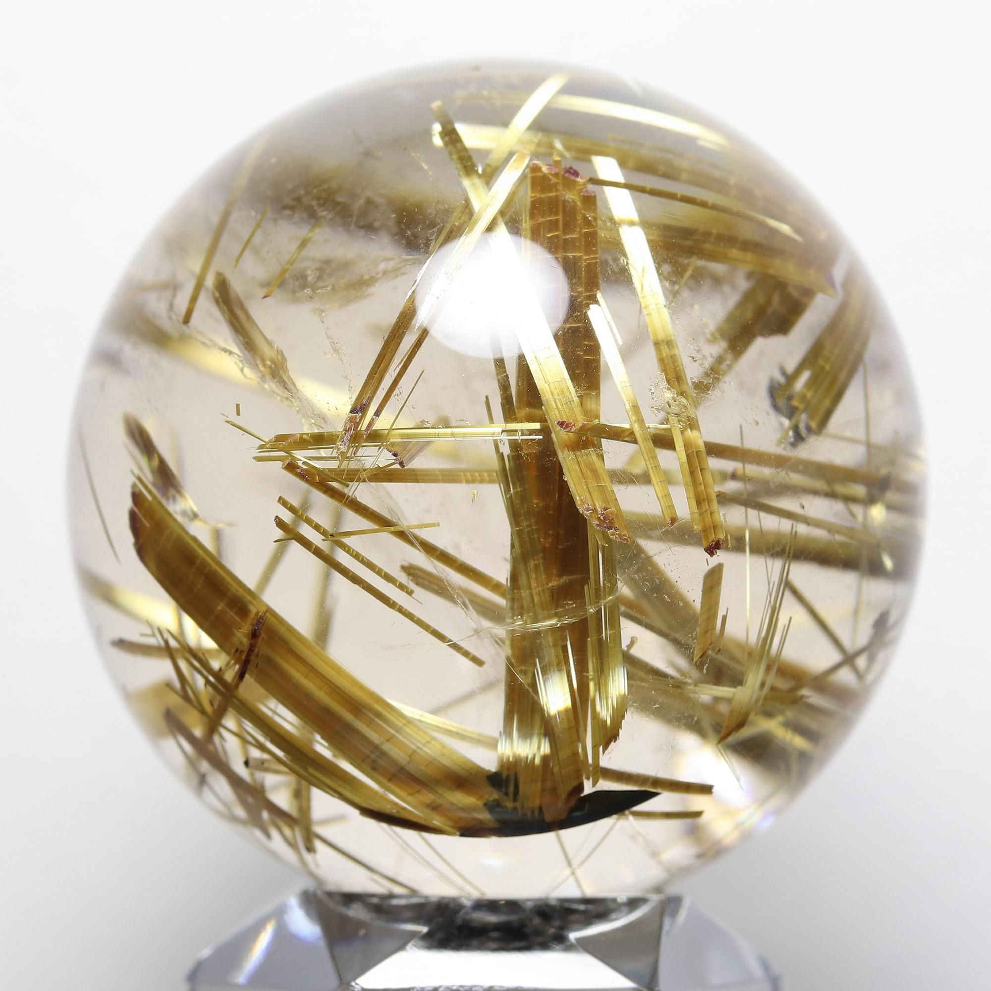 タイチンルチルクォーツ Φ37.1mm玉 スフィア(型番spr1368)