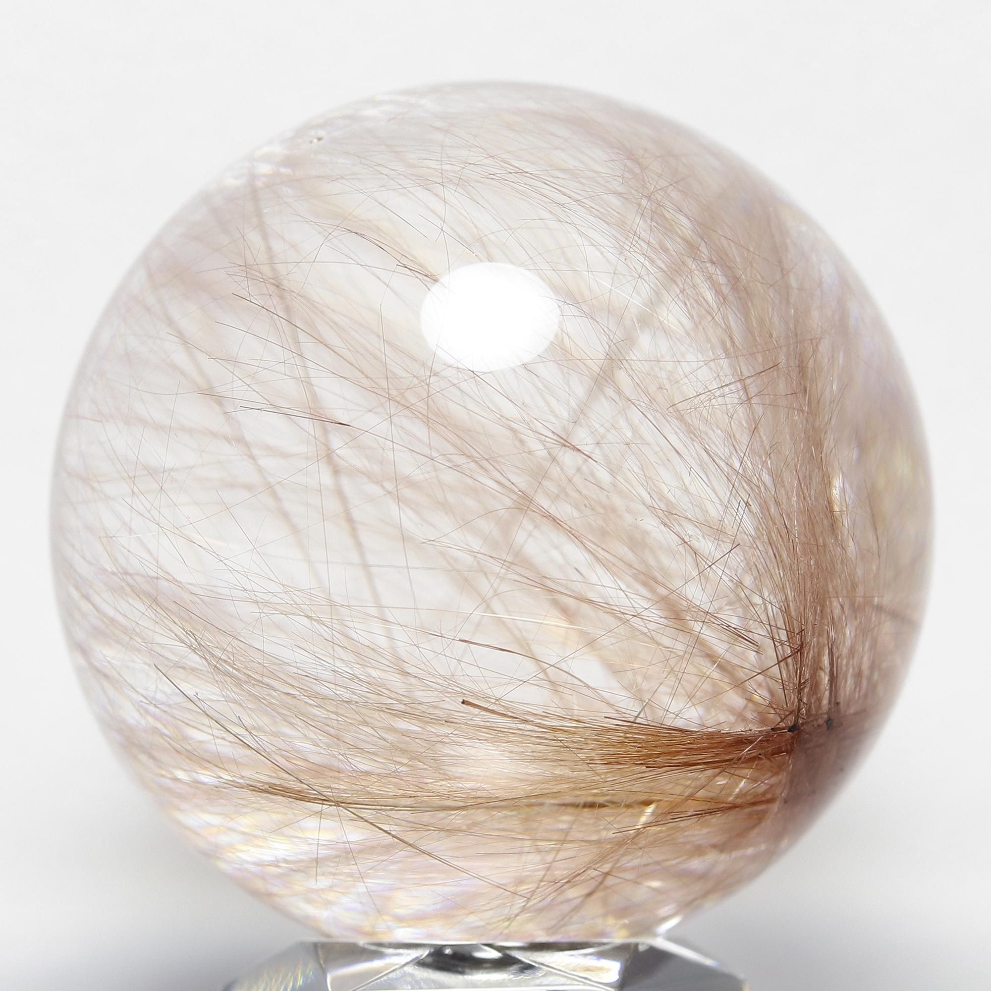 ピンクルチルクォーツスフィア　台座付き fit=scale-down,w=1200