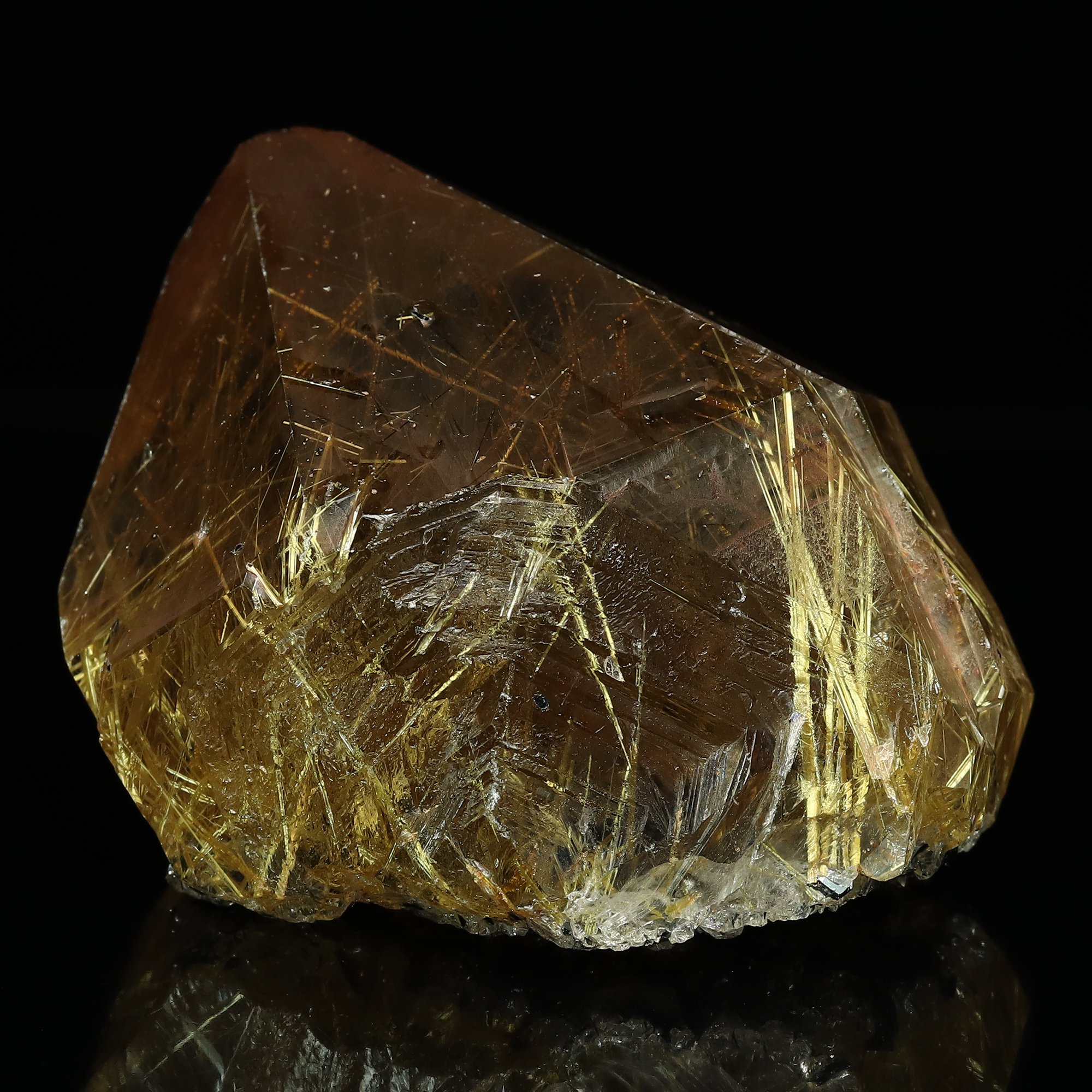 ゴールドルチル天然サイズ天然原石 ゴールドルチル原石結晶 金紅石 /約75g/1個