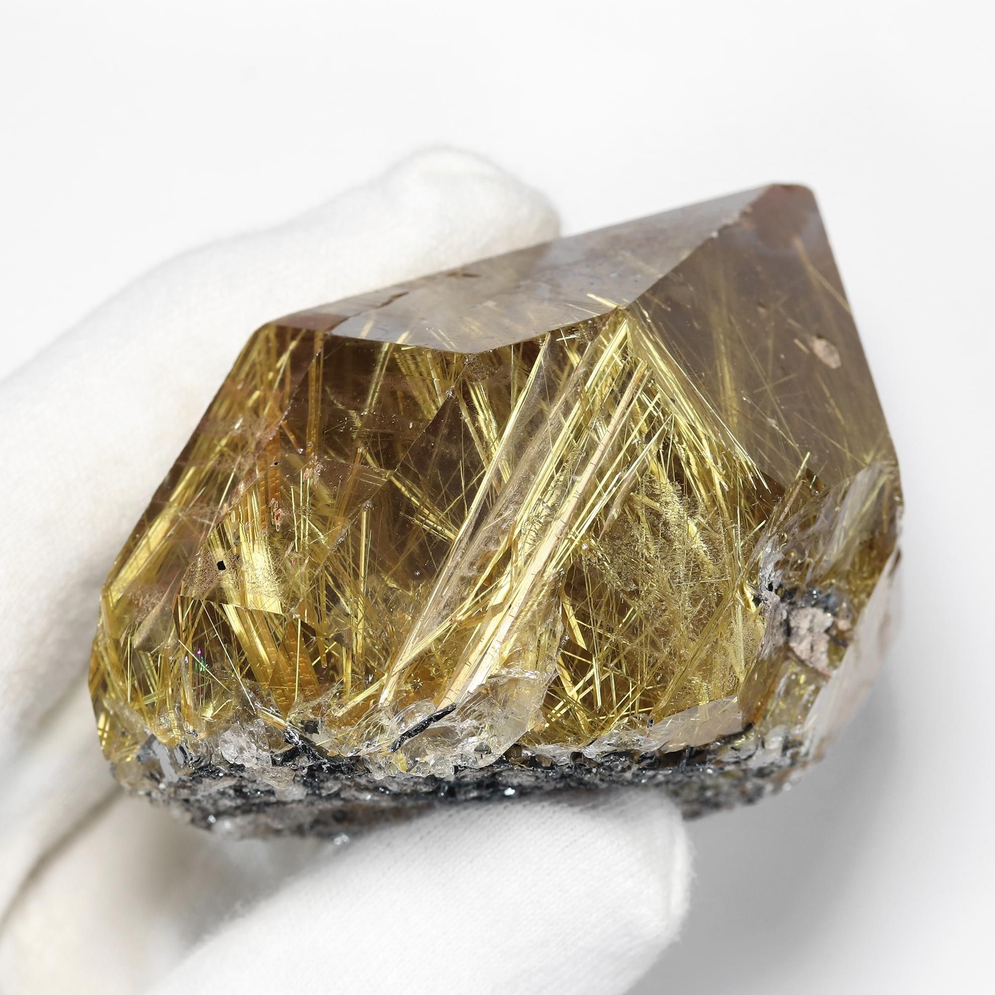 143g 大きめ　ブラジル産　原石 ルチルにスモーキークォーツBH6 143g 大きめ ブラジル産 原石 ルチルにスモーキークォーツBH6