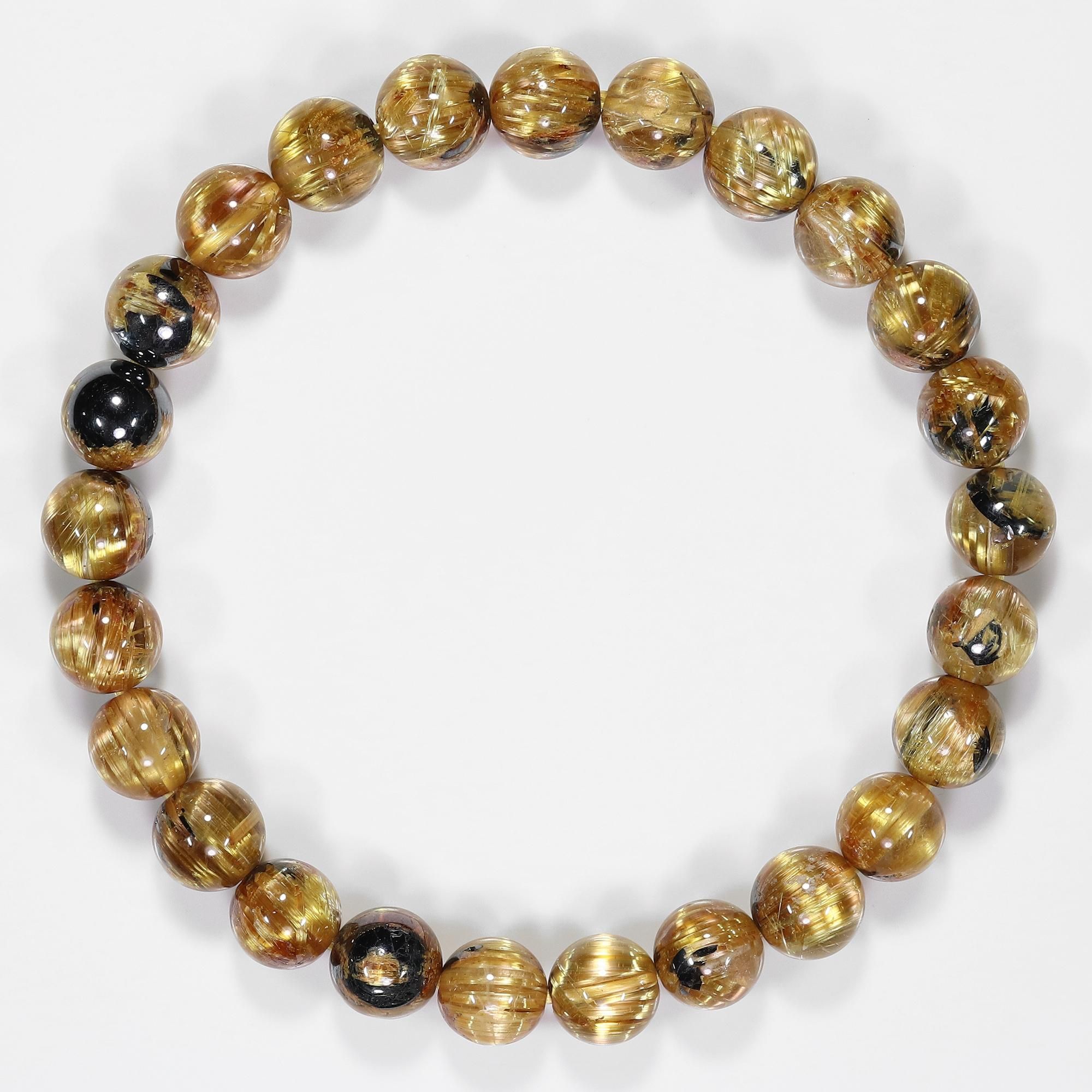 極上タイチンルチルクォーツ 8mm 金運・財運・勝負運 高波動