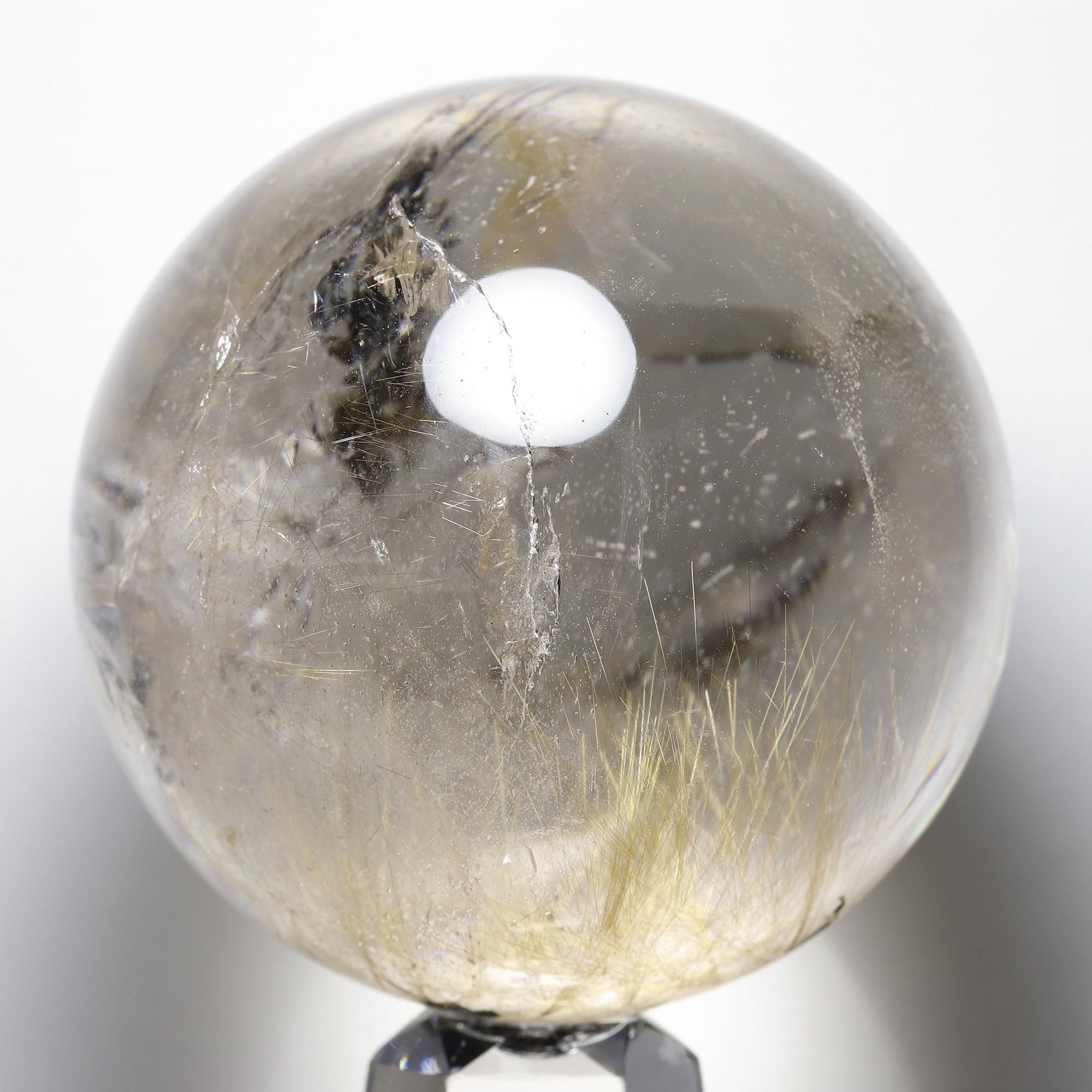 ヒマラヤ水晶　バーナクル　マニハール産　天然石　ゴールドルチル　クローライト マニハール産 ヒマラヤ 水晶 ゴールドルチル クローライト入り