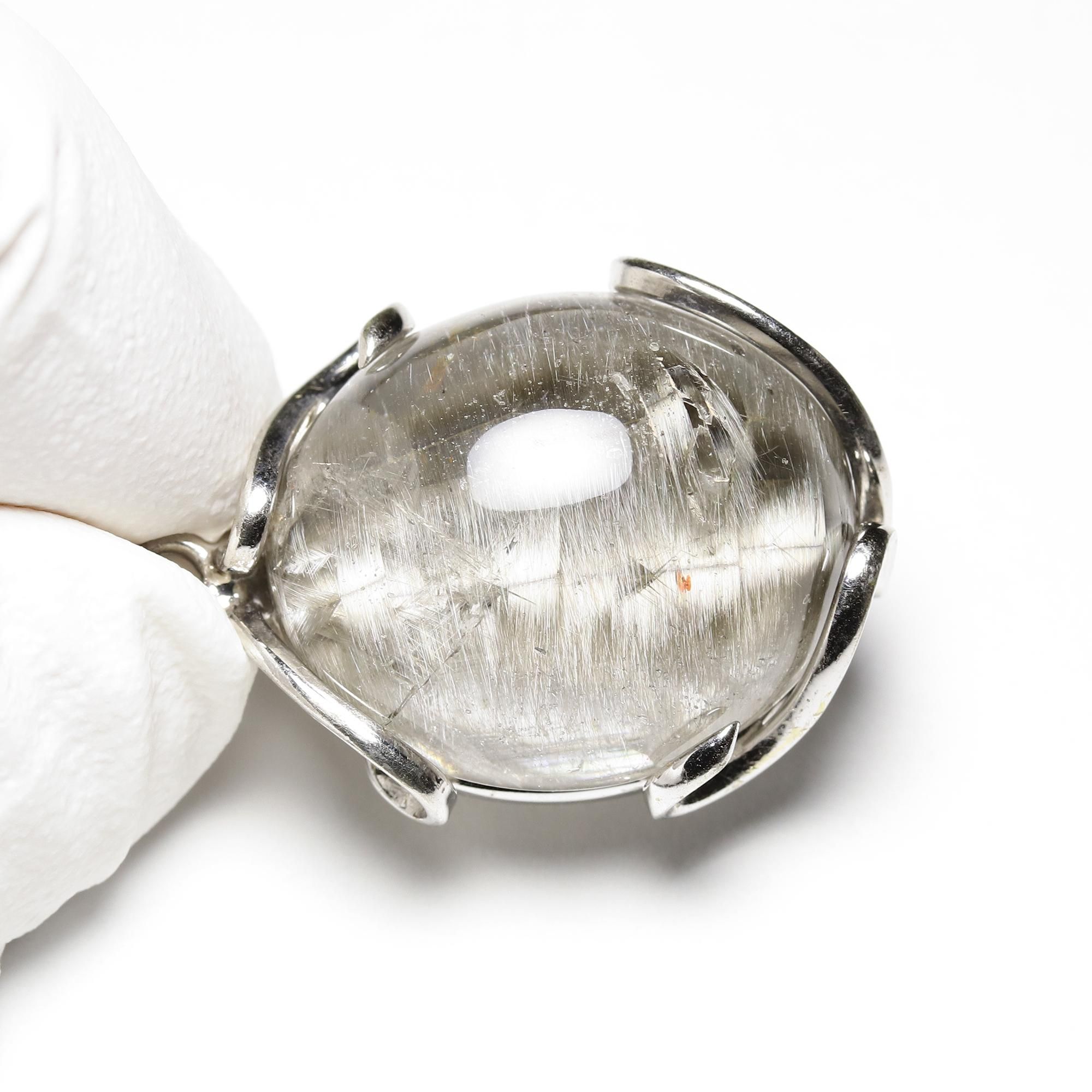 ブラックプラチナルチルクォーツ【透明度・キャッツアイ・美品・現品限り・入荷困難】 ✨✨高品質ブラックルチルクォーツ✨ ✨透明度が高い！針が