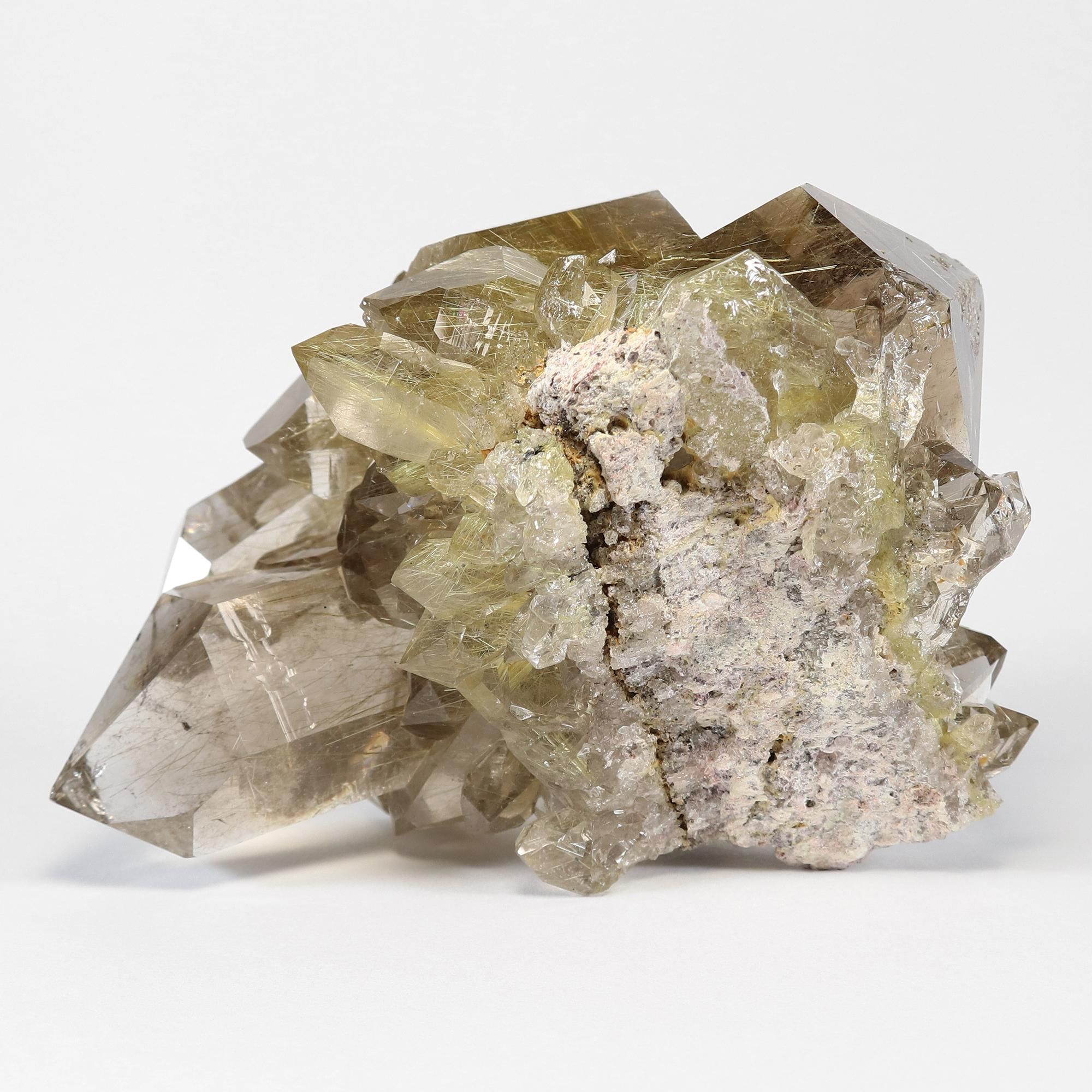 希少なクラスター原石/水晶の透明感と照りが美しい】ブラジル