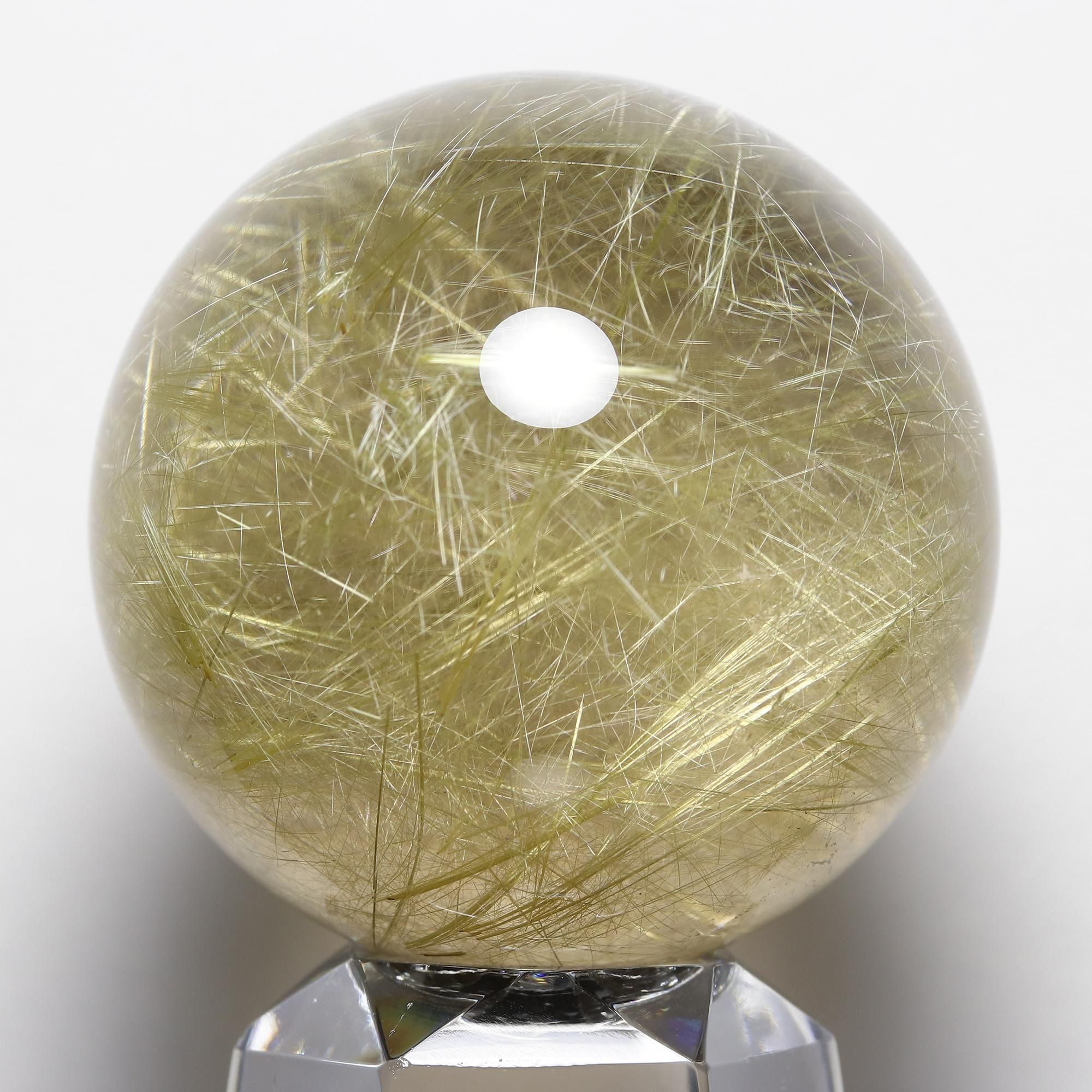 ゴールドルチルクォーツ Φ39.2mm玉 スフィア(型番spr1411)