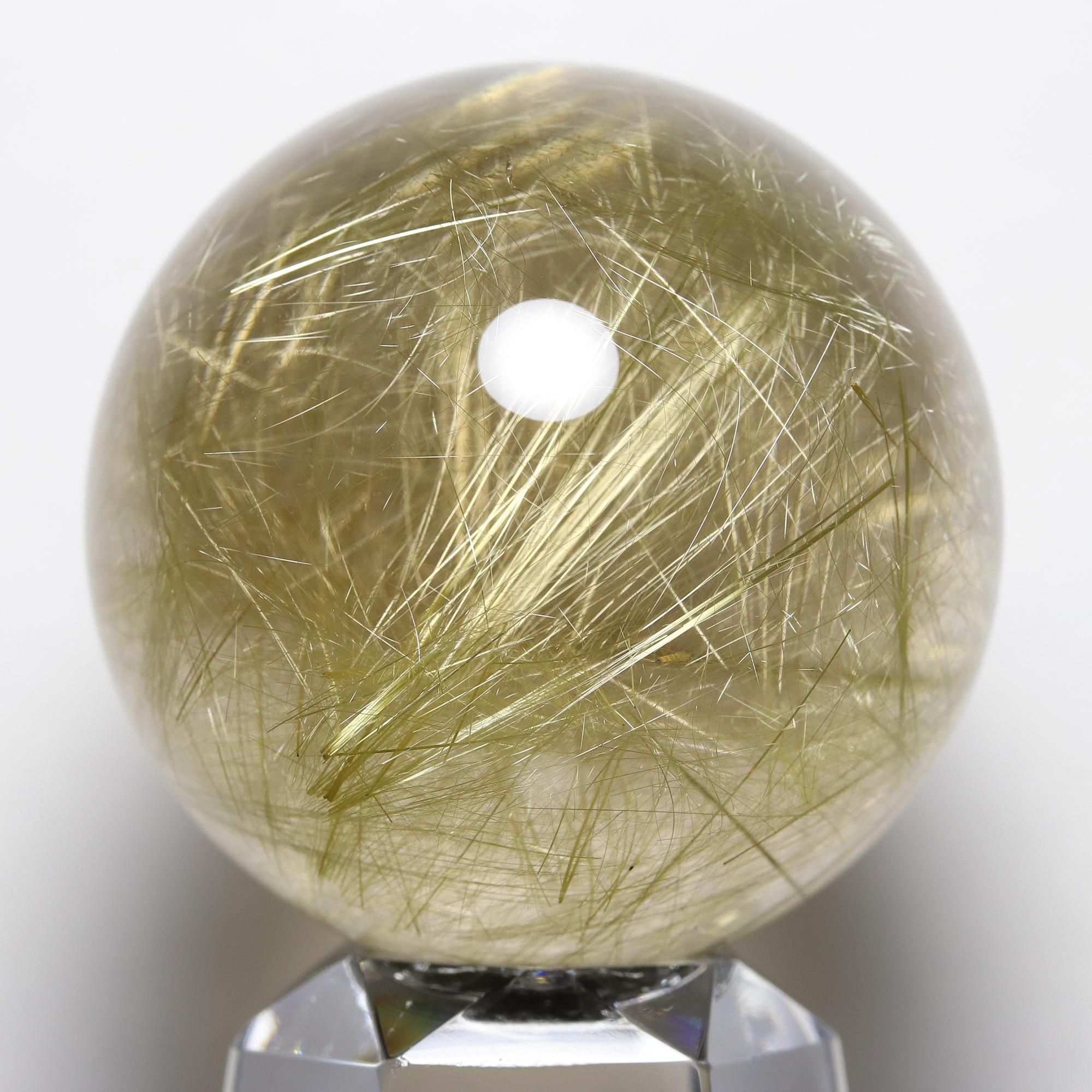 ゴールドルチルクォーツ Φ39.2mm玉 スフィア(型番spr1411)