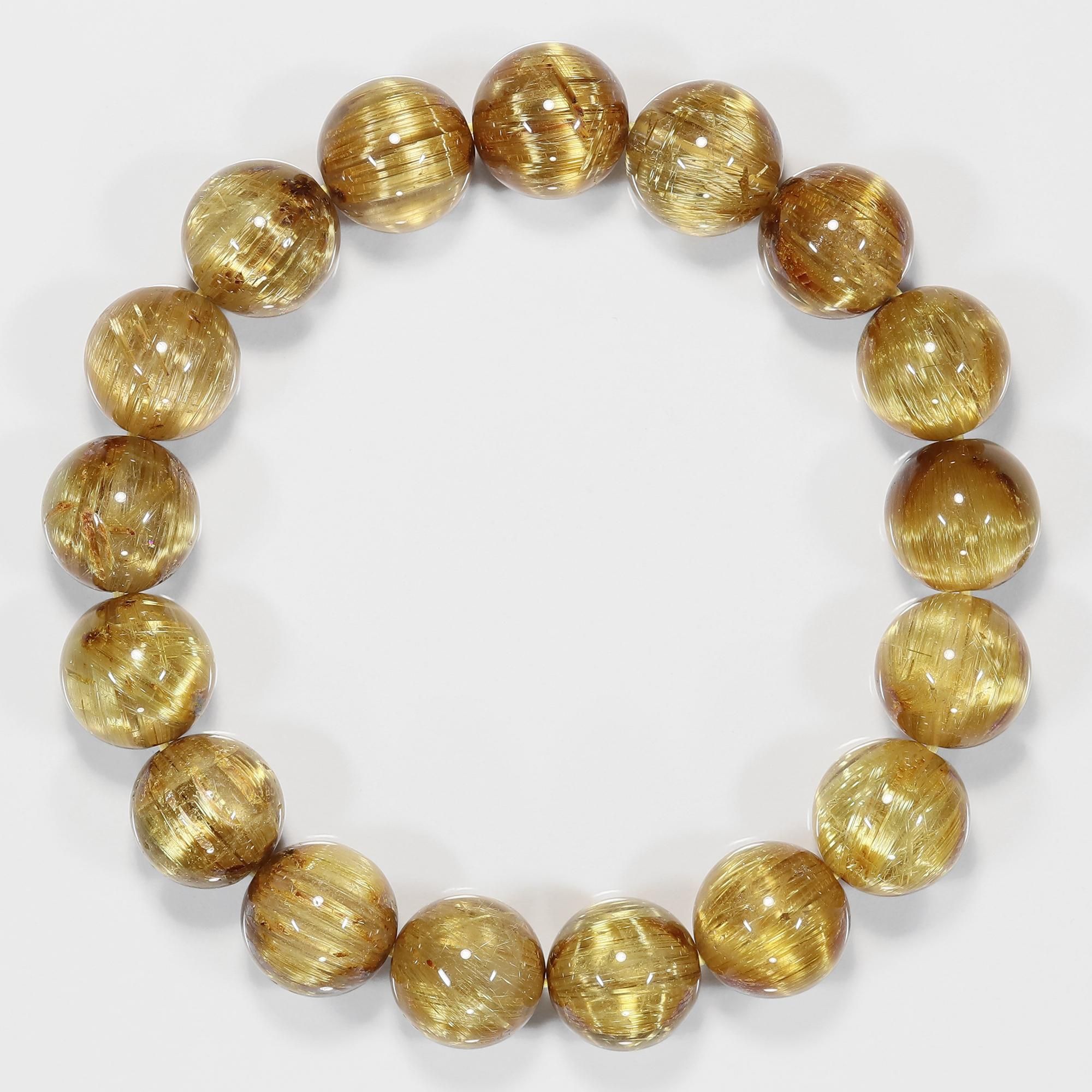 プレミアム タイチンキャッツアイルチルクォーツ 12.5mm玉