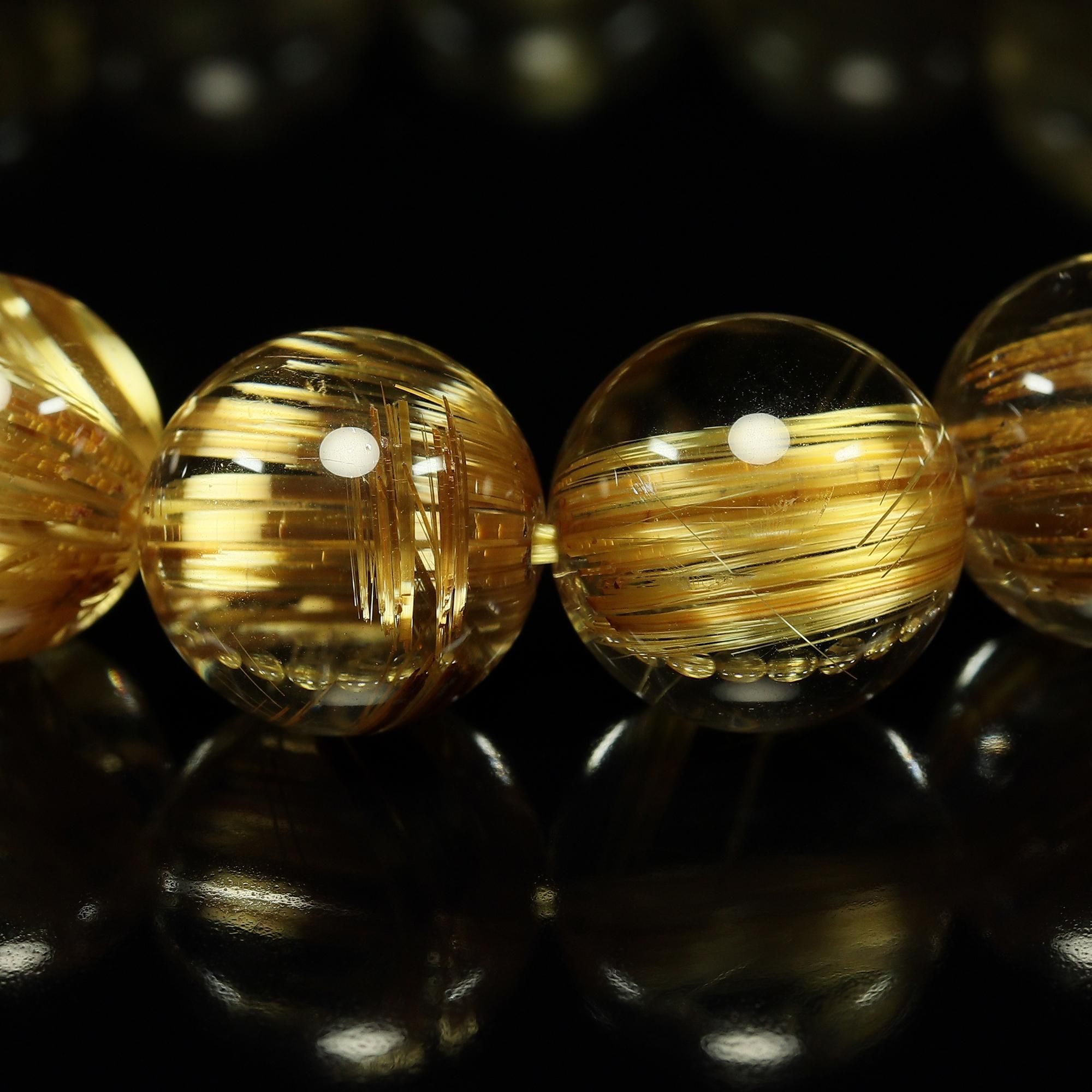 黄金の閃光が導く成功の道　キャッアイミックスゴールドルチルNo240213-10 プレミアム タイチンイエローゴールドルチルクォーツ(キャッツアイ効果