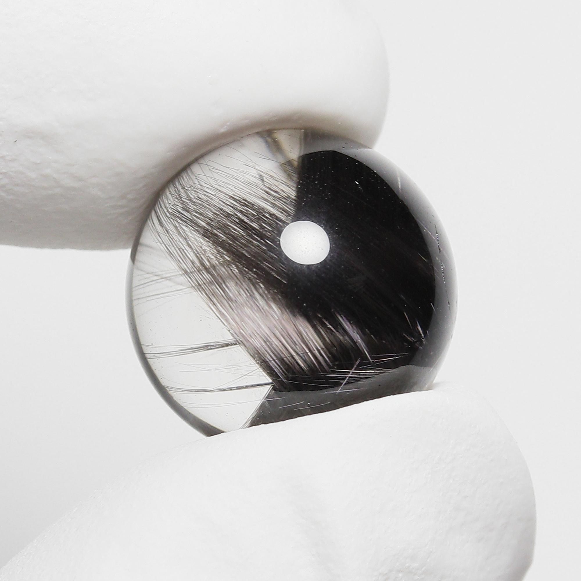 希少性抜群】ブラックプラチナルチルクォーツ Φ12.9mm玉 スフィア(型番