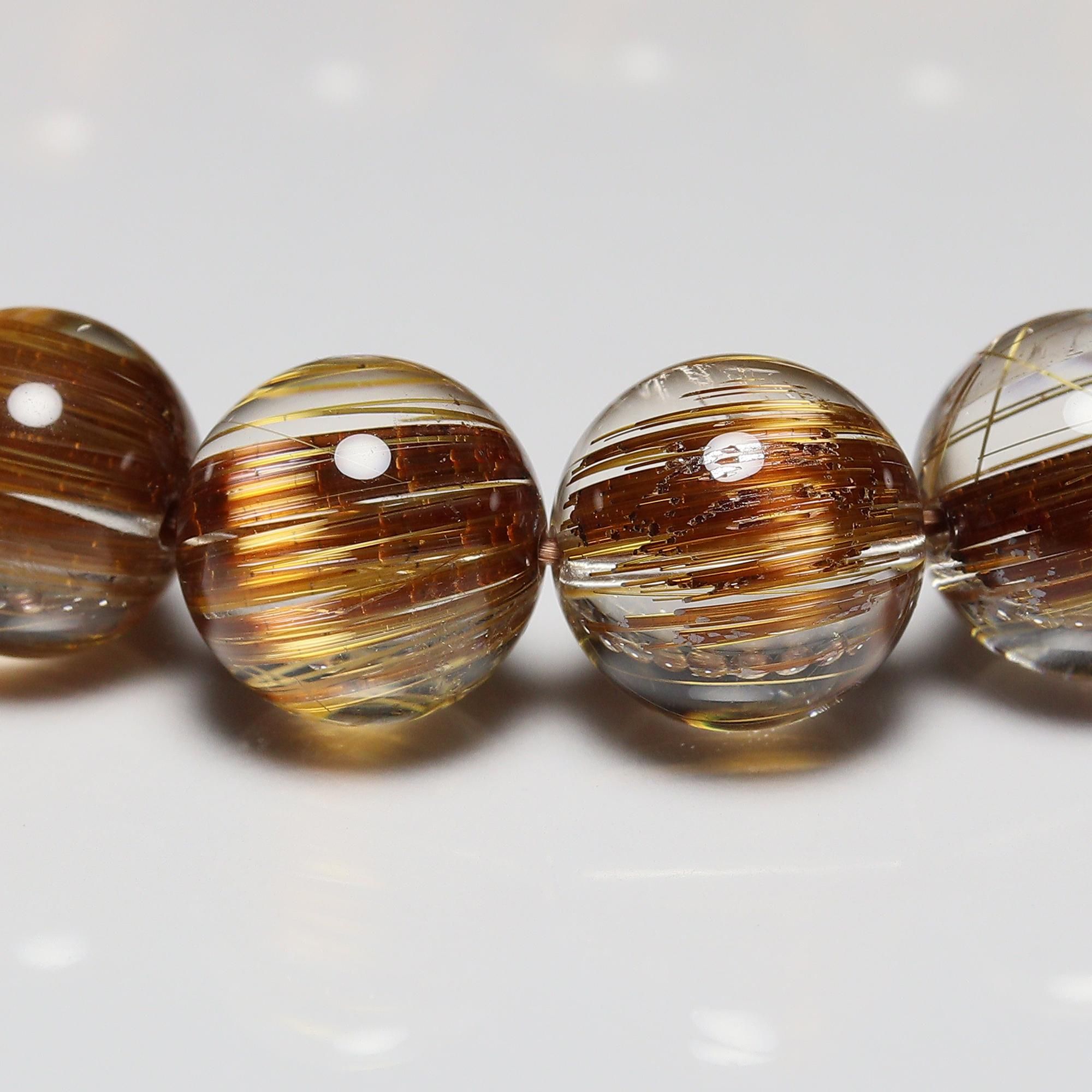 高品質+/クリアタイプ】タイチンブラウンルチルクォーツ(キャッツアイ