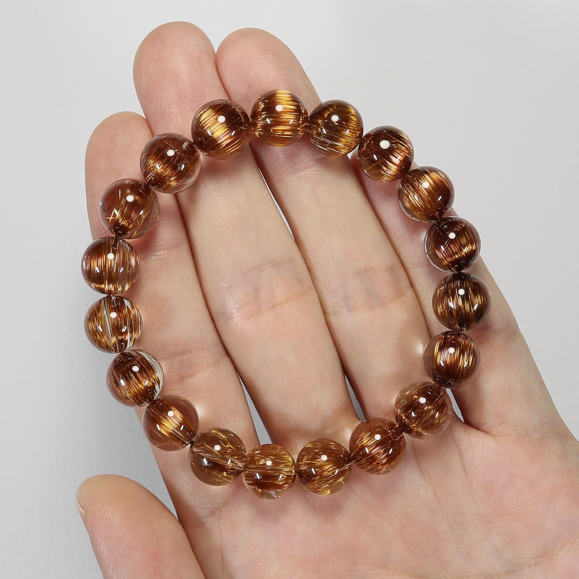 高品質+/クリアタイプ】タイチンブラウンルチルクォーツ(キャッツアイ