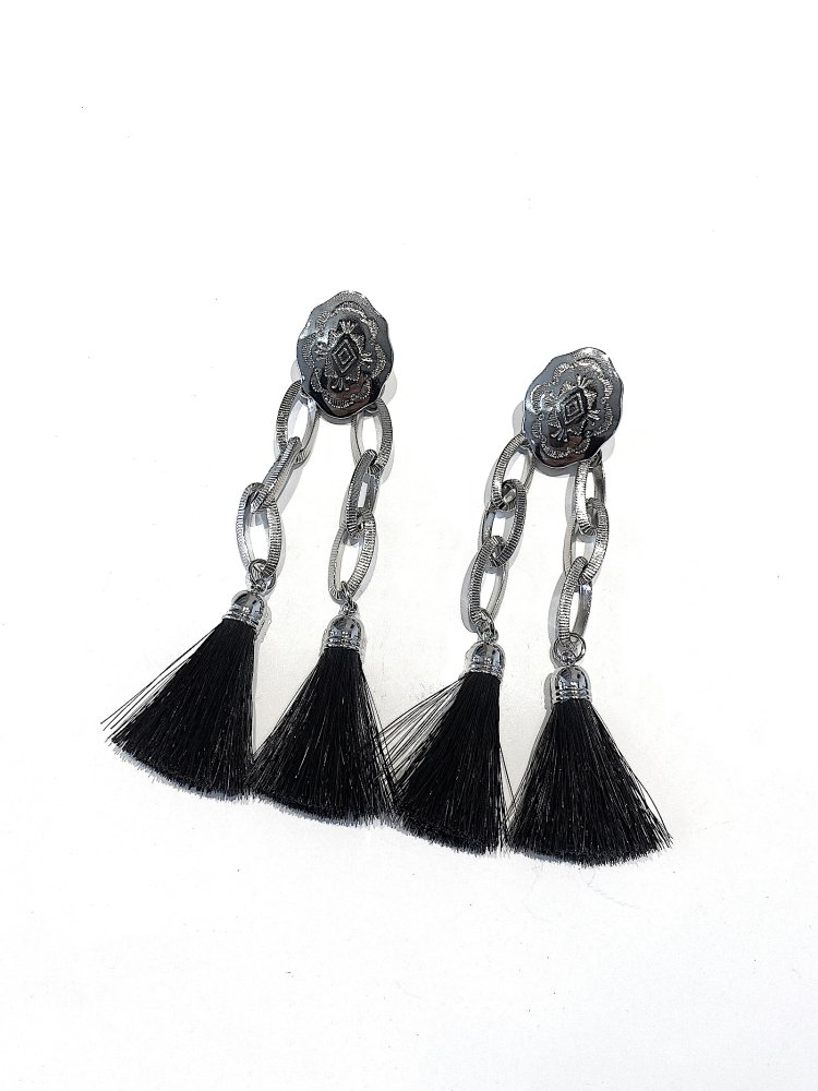 Chain fringe earrings