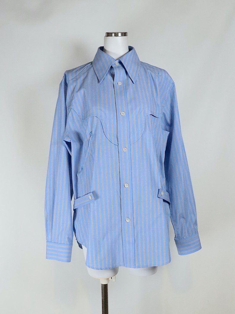<img class='new_mark_img1' src='https://img.shop-pro.jp/img/new/icons14.gif' style='border:none;display:inline;margin:0px;padding:0px;width:auto;' />STRIPE COTTON SHIRT