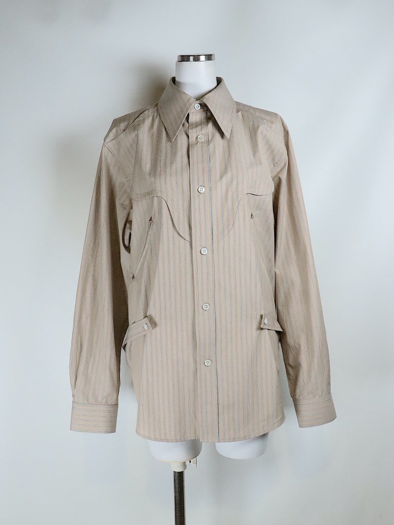 <img class='new_mark_img1' src='https://img.shop-pro.jp/img/new/icons14.gif' style='border:none;display:inline;margin:0px;padding:0px;width:auto;' />STRIPE COTTON SHIRT