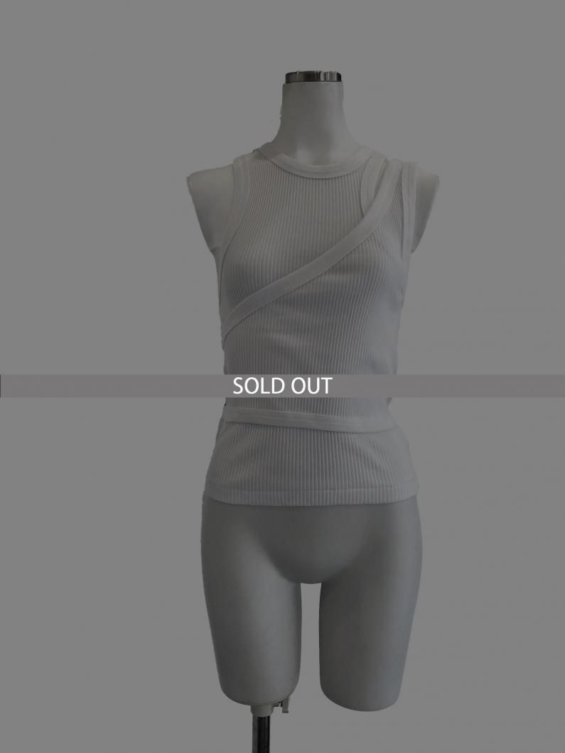 <img class='new_mark_img1' src='https://img.shop-pro.jp/img/new/icons47.gif' style='border:none;display:inline;margin:0px;padding:0px;width:auto;' />DOUBLE SHOULDER TANK TOP