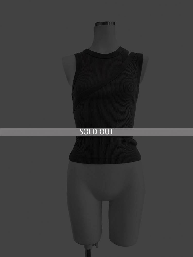 <img class='new_mark_img1' src='https://img.shop-pro.jp/img/new/icons47.gif' style='border:none;display:inline;margin:0px;padding:0px;width:auto;' />DOUBLE SHOULDER TANK TOP