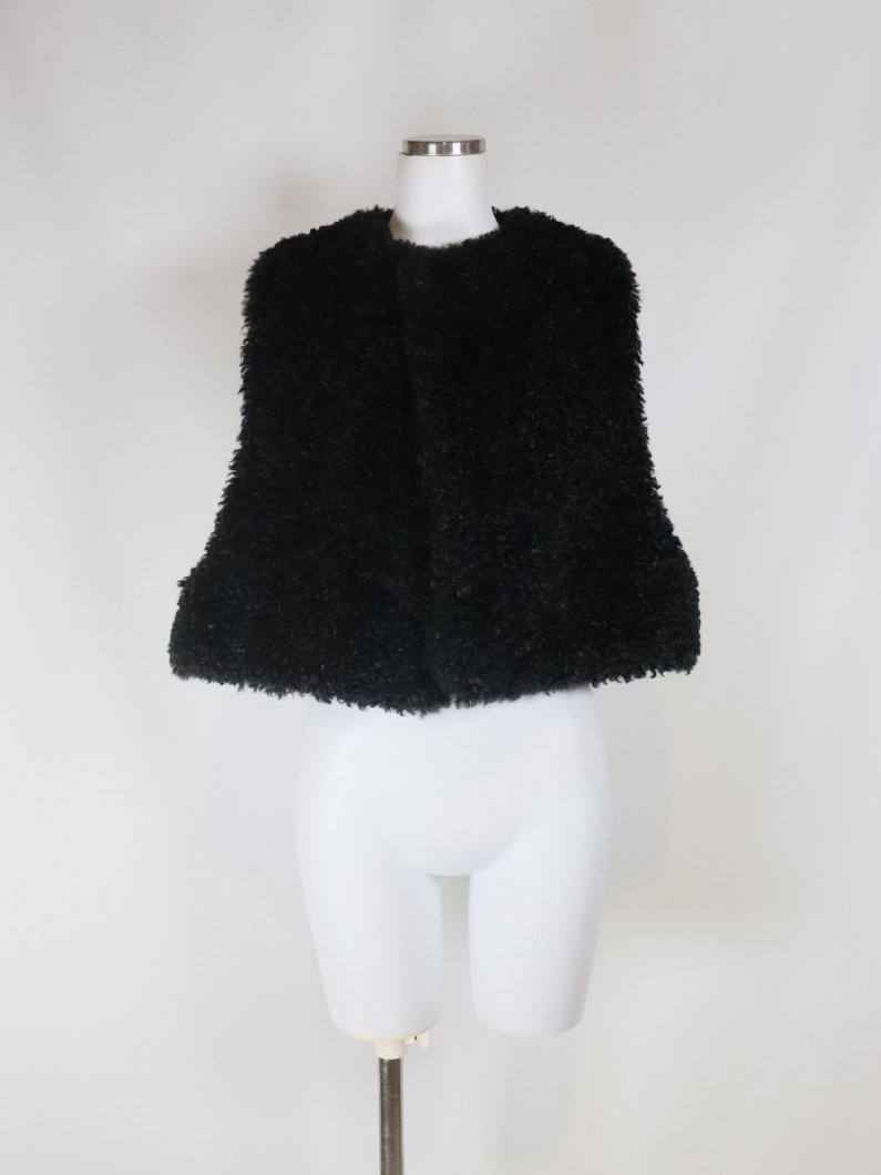 <img class='new_mark_img1' src='https://img.shop-pro.jp/img/new/icons14.gif' style='border:none;display:inline;margin:0px;padding:0px;width:auto;' />FAUX SHEARLING CROPPED VEST