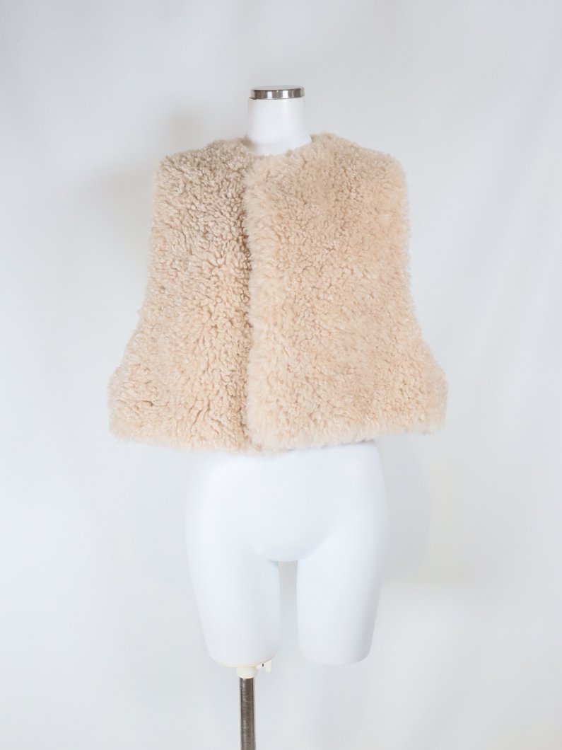 <img class='new_mark_img1' src='https://img.shop-pro.jp/img/new/icons47.gif' style='border:none;display:inline;margin:0px;padding:0px;width:auto;' />FAUX SHEARLING CROPPED VEST