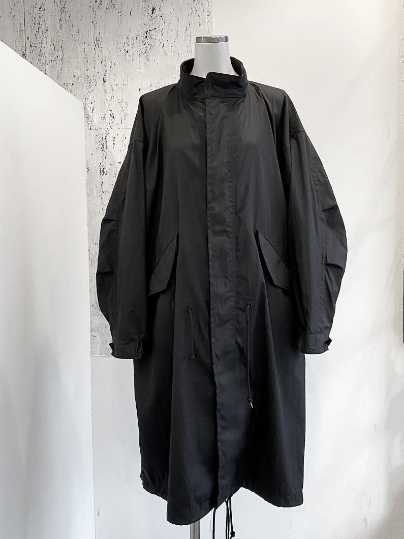 超人気◎タグ付き★極美品◎ハイク　ミリタリージャケット　3.8万　黒　Sサイズ ハイク“小さく畳める”オールブラックのユニセックスコート