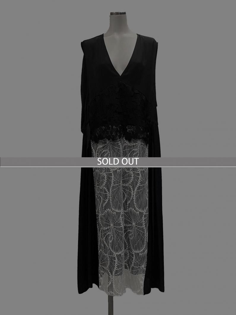 <img class='new_mark_img1' src='https://img.shop-pro.jp/img/new/icons47.gif' style='border:none;display:inline;margin:0px;padding:0px;width:auto;' />ACETATE TWILL LACE DRESS