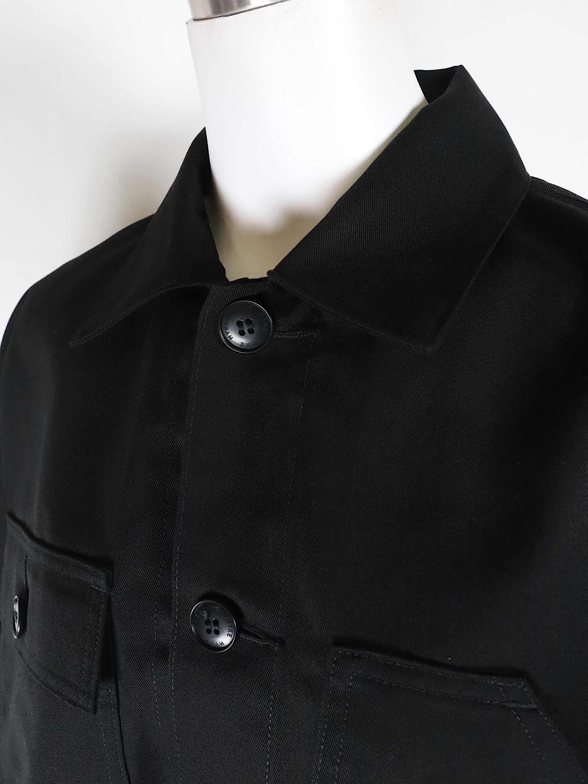 ハイク カシミヤ混　テーラードジャケット ブラック HYKE シングル HYKE(ハイク)通販-six Online Shop