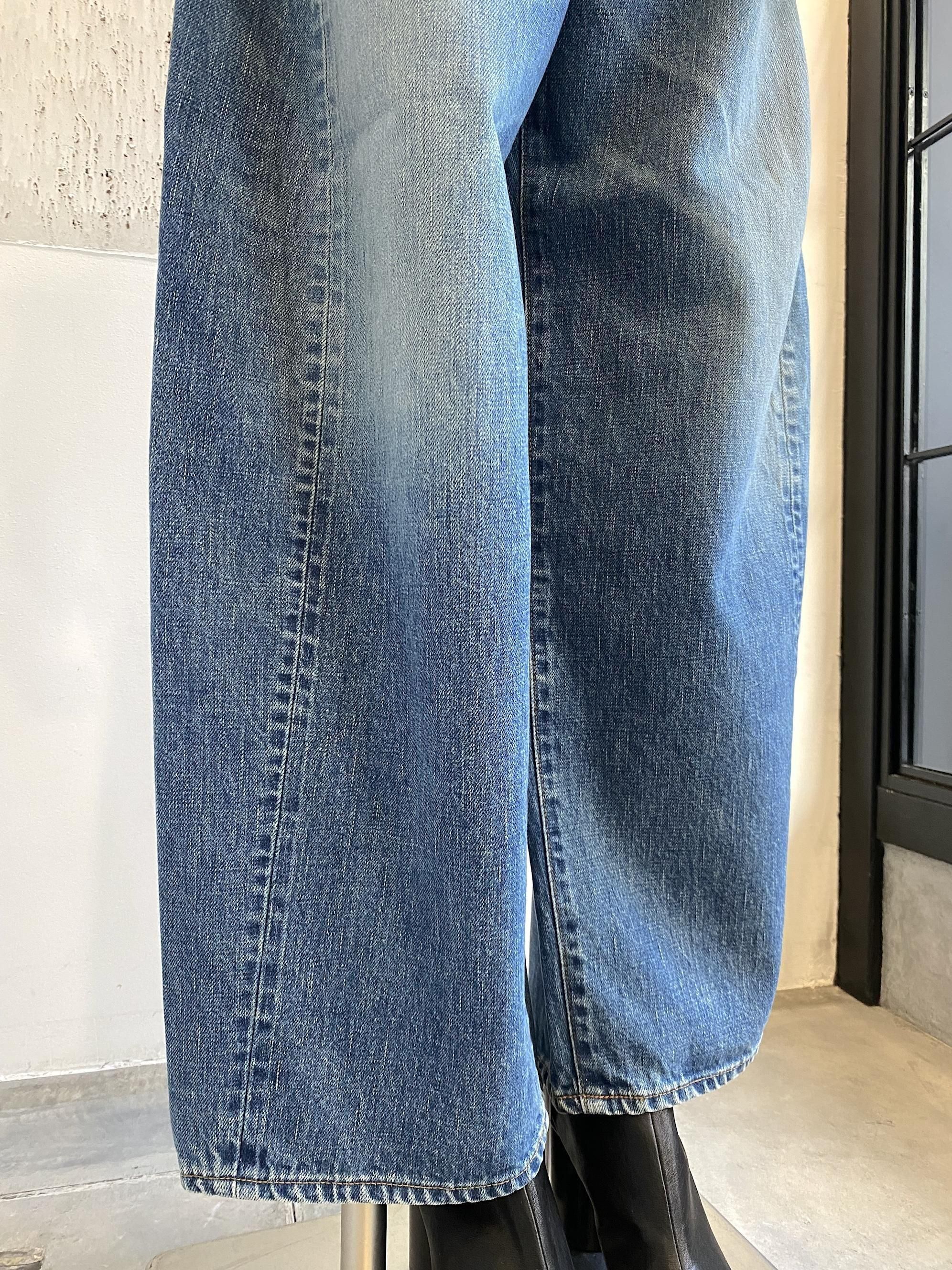 今季完売HYKE BARREL LEG JEANS バレルレッグデニム 今季完売HYKE BARREL LEG JEANS バレルレッグデニム DENIM