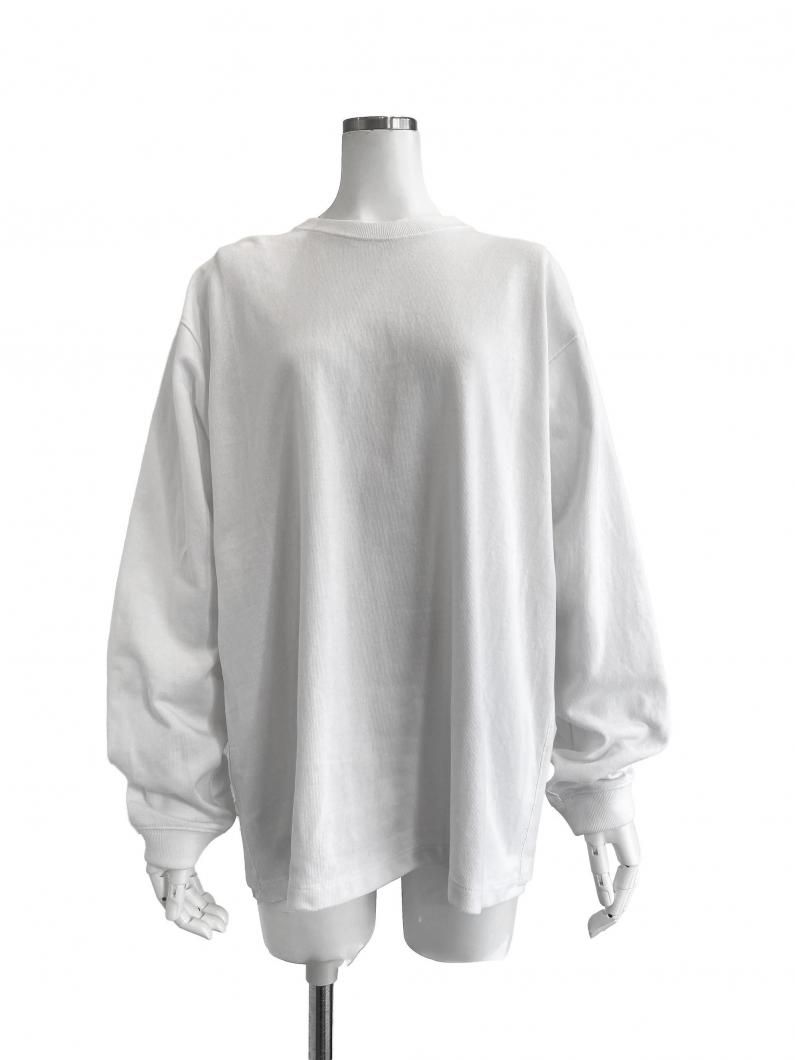 <img class='new_mark_img1' src='https://img.shop-pro.jp/img/new/icons14.gif' style='border:none;display:inline;margin:0px;padding:0px;width:auto;' />SIDE SHIFT LONG T(WHITE)