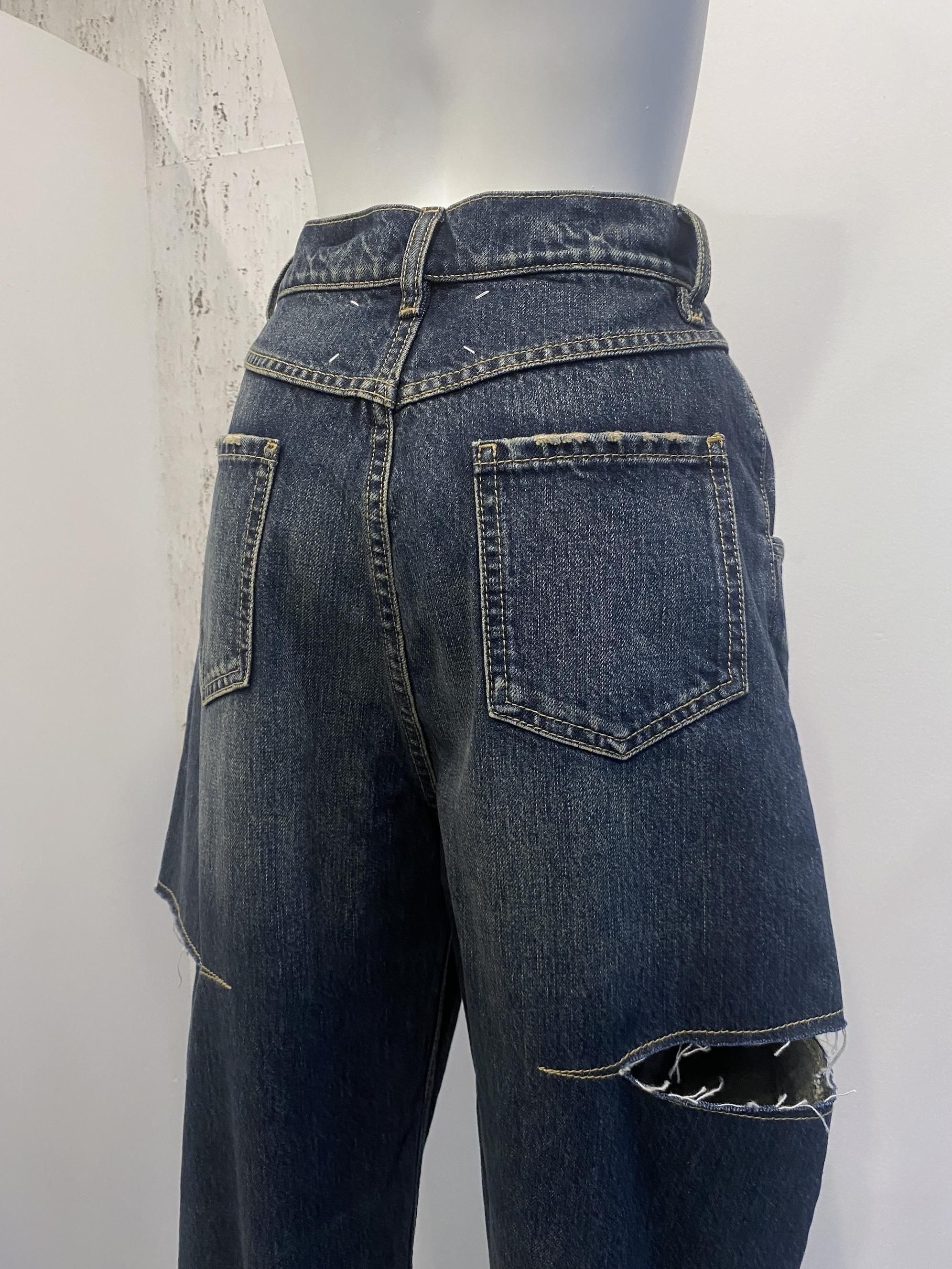 マルジェラ　切りっぱなしデニム Maison Margiela(メゾンマルジェラ) -CUT OUT DENIM PANTS-Amanojak.