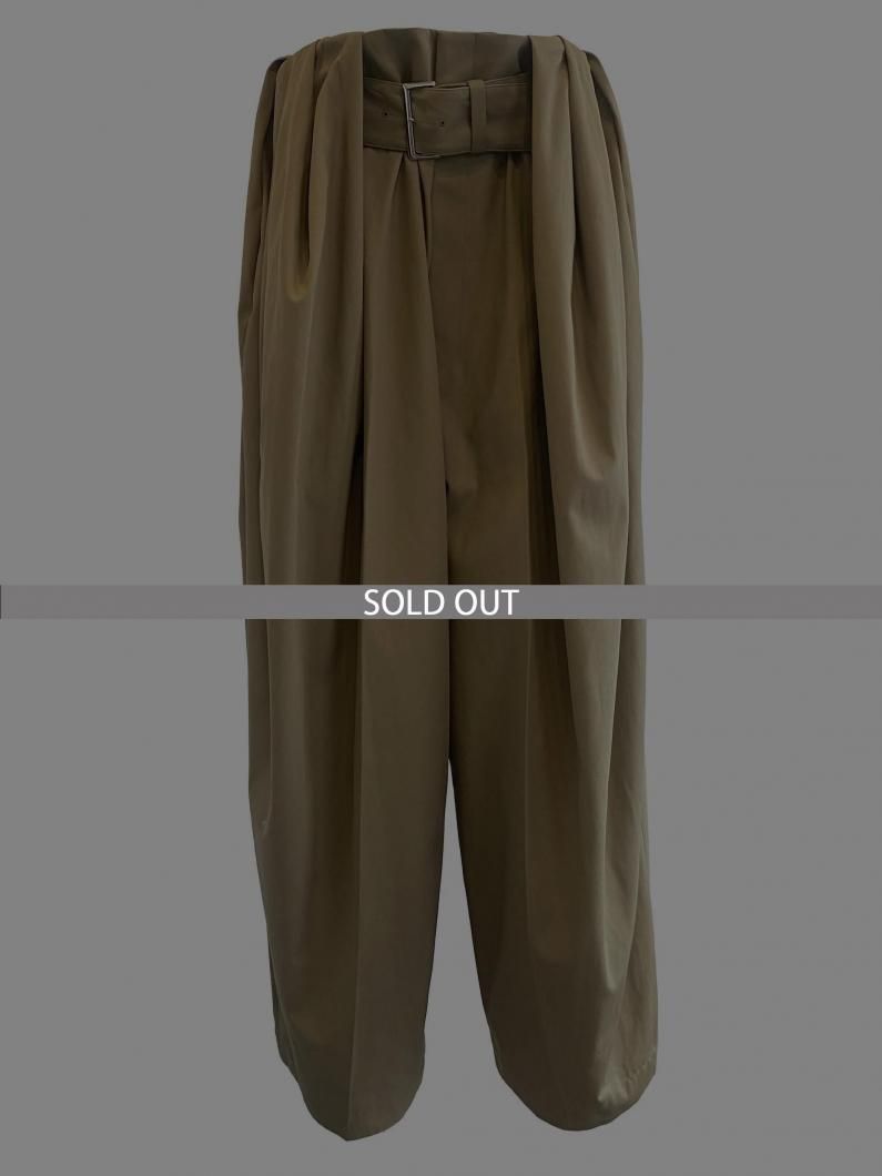 <img class='new_mark_img1' src='https://img.shop-pro.jp/img/new/icons47.gif' style='border:none;display:inline;margin:0px;padding:0px;width:auto;' />HIGH TWIST TWILL WIDE PANTS