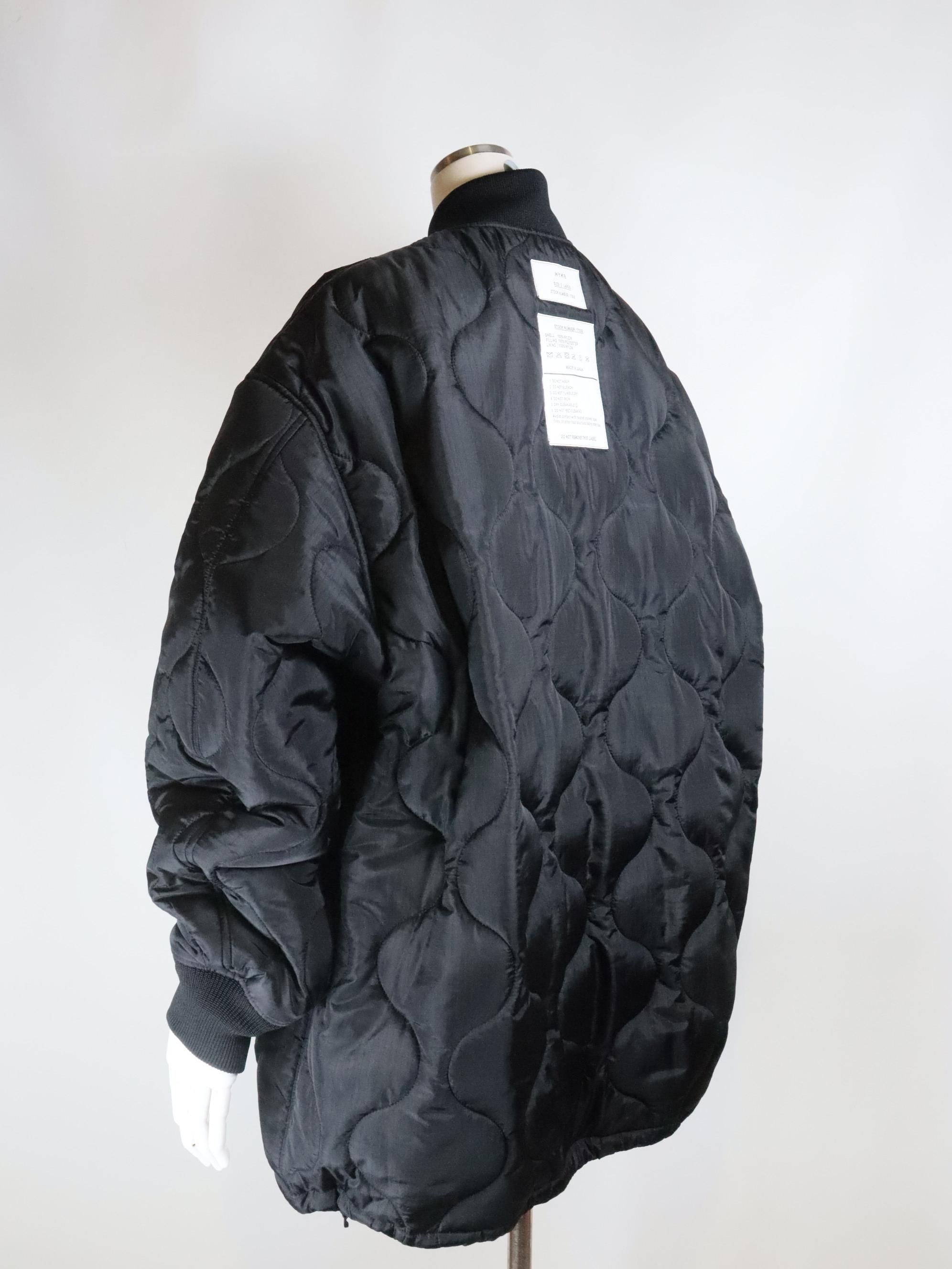 HYKE ブラック ナイロンジャケット HYKE(ハイク)通販-six Online Shop