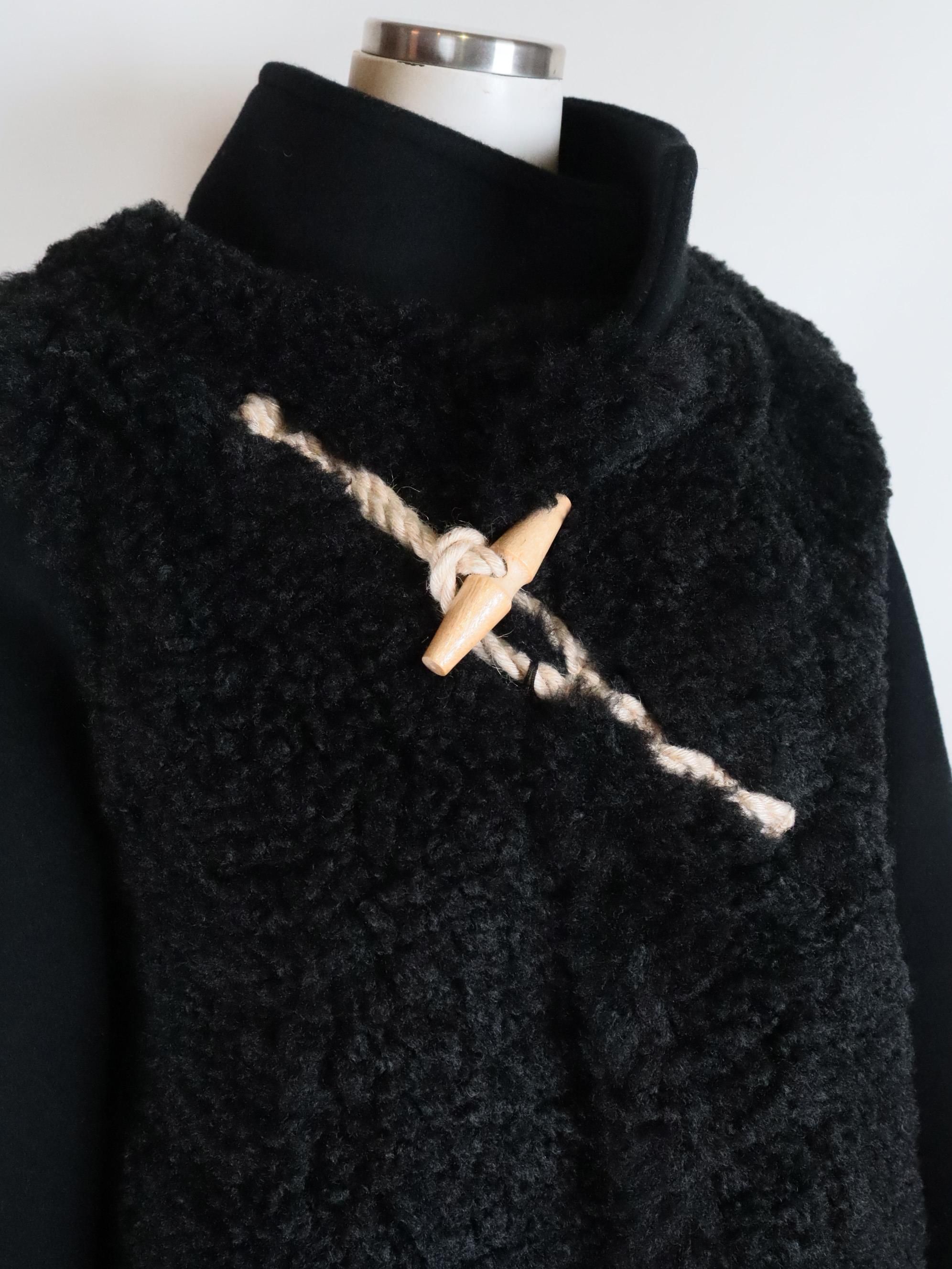 nonmappi HYKE ハイク フェイクシアリングクロップド HYKE(ハイク) FAUX SHEARLING COAT フェイク シアリング ボア