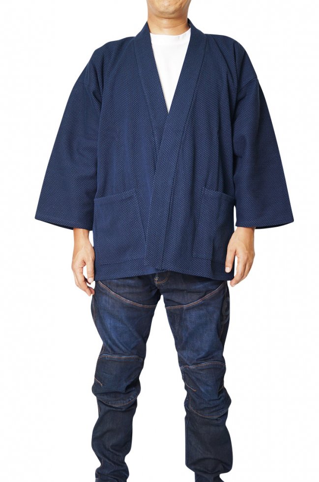 ジャケット 日本製 太刺し子 丈夫地厚生地 綿100％ 3025 M/L/LL- 作務衣と甚平和専門店　ひめか