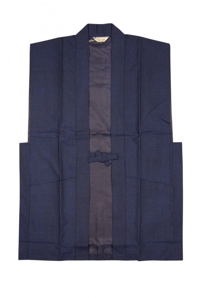 作務衣 羽織 日本製 正絹高級陣羽織ベスト　M/L - 作務衣の通販,販売なら専門店職人の技ひめか
