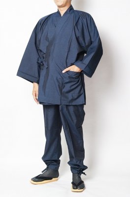 作務衣 日本製　正絹シルク作務衣（さむえ） - 作務衣の通販,販売なら専門店職人の技ひめか