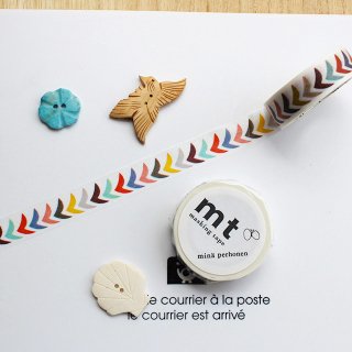 【mt×mina】【bird petit・mix 】1.5cm幅＊ミナ ペルホネン・渡り鳥たち マスキングテープ/北欧デザイン1pc