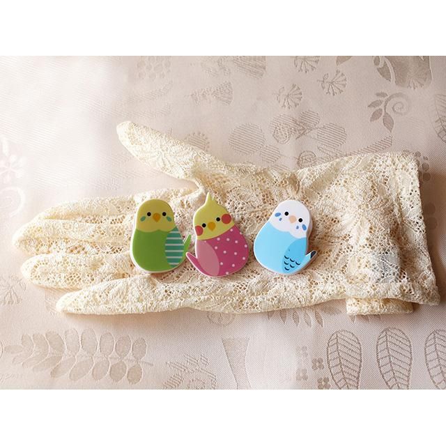 生産終了】CRUX クラックス / インコクリップ＊カラフル小鳥