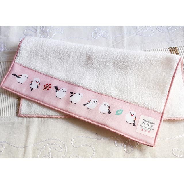 専用❤みかん＊ふわっサラ❤手拭いヘアドライタオル❤シマエナガ 専用❤みかん＊ふわっサラ❤手拭いヘアドライタオル❤シマエナガ