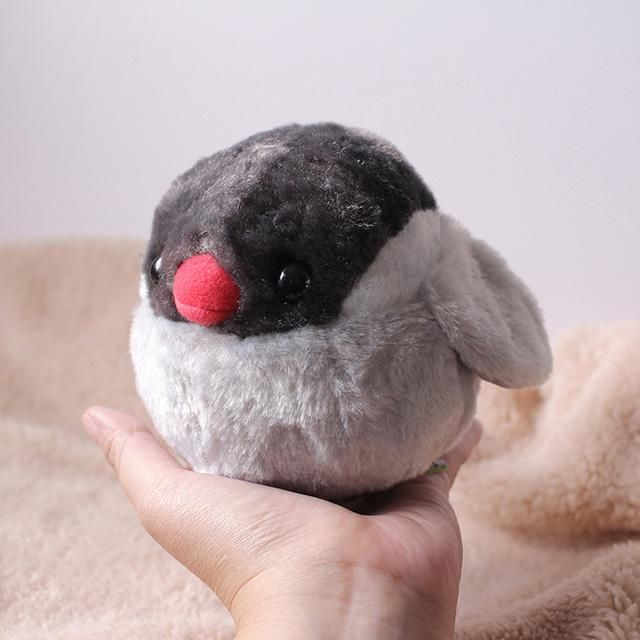 生産終了】「ふくふく文鳥ぶんさく / Lサイズ / 単品」桜文鳥