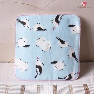 生産終了】「片面ガーゼハンカチタオル / ホワホワシマエナガ