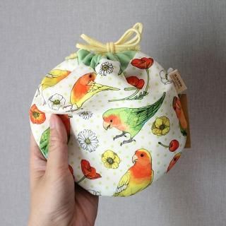 9998589【ヨシオミドリ】扇子 / 文鳥 鳥専門店 BIRD MORE