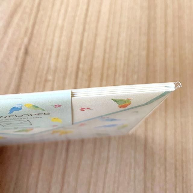 名刺サイズ・小さな封筒】「ミニ封筒 5枚入 / インコ柄