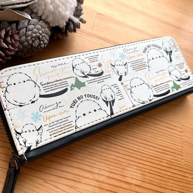 ペンケース / シマエナガの図鑑」ぴよ手帖 / 雪の結晶・北海道